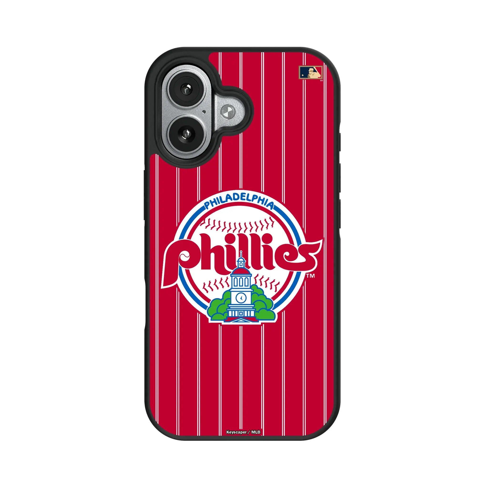 Philadelphia Phillies 1984-1991 - Cooperstown Collection Pinstripe iPhone Bump Phone Case for Apple iPhone#Device_iPhone 17