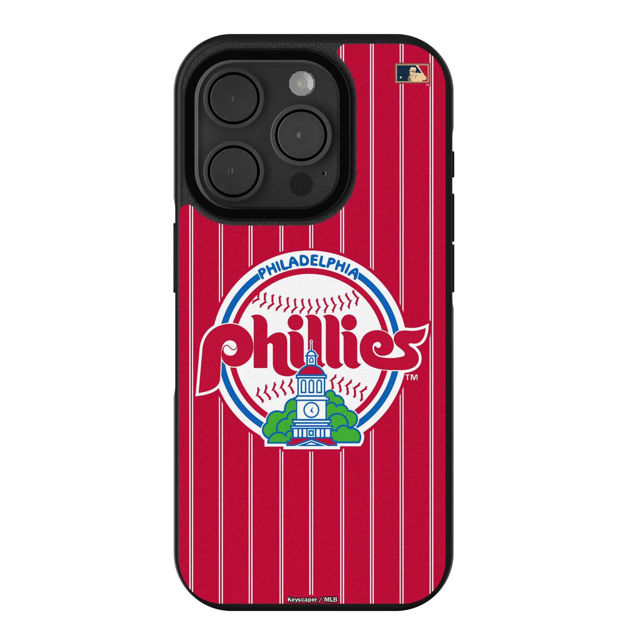 Philadelphia Phillies 1984-1991 - Cooperstown Collection Pinstripe iPhone Bump Phone Case for Apple iPhone