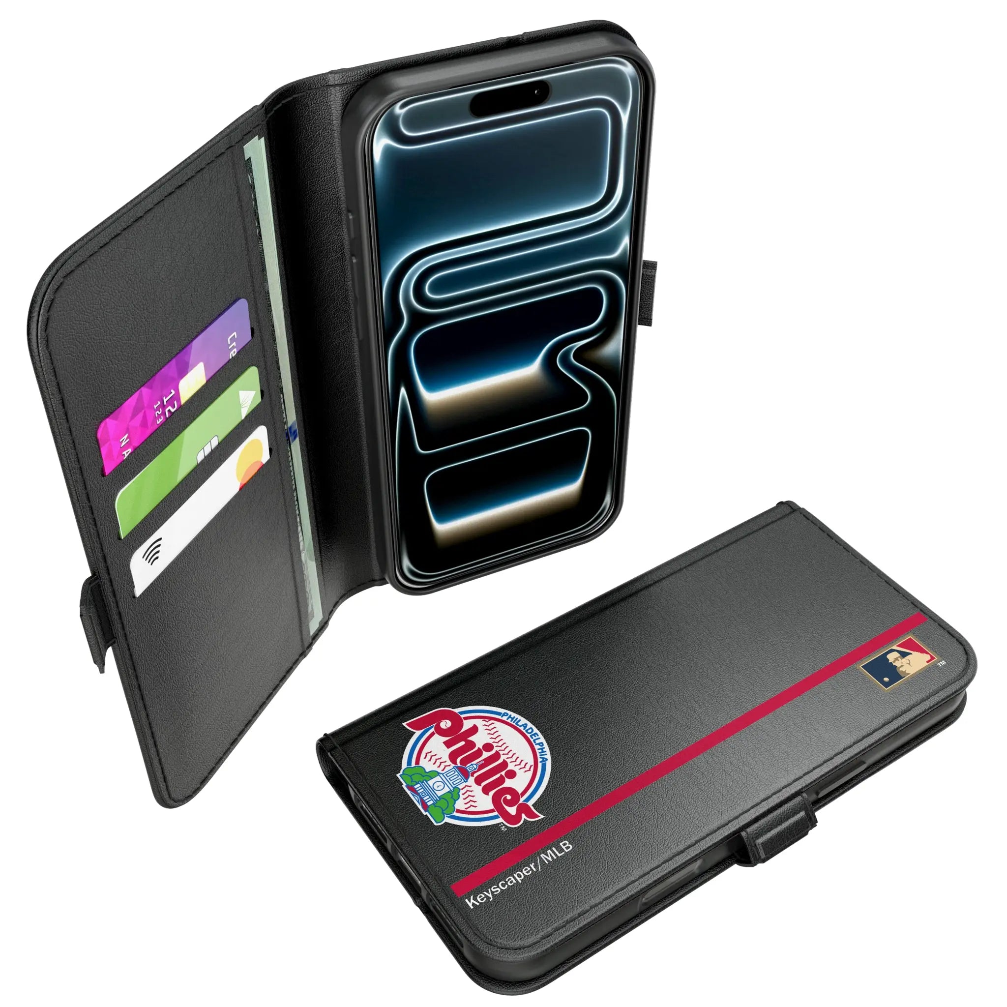 Philadelphia Phillies 1984-1991 - Cooperstown Collection Sidebar iPhone Folio Phone Case for Apple iPhone#Device_iPhone 17 Pro Max