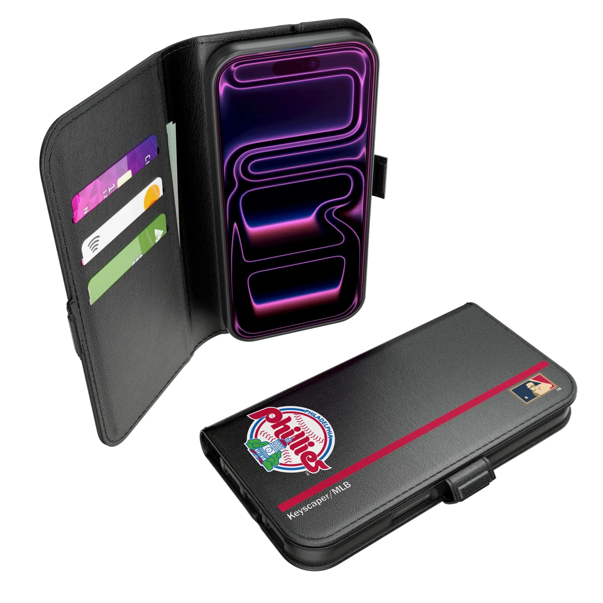 Philadelphia Phillies 1984-1991 - Cooperstown Collection Sidebar iPhone Folio Phone Case for Apple iPhone#Device_iPhone 17 Pro
