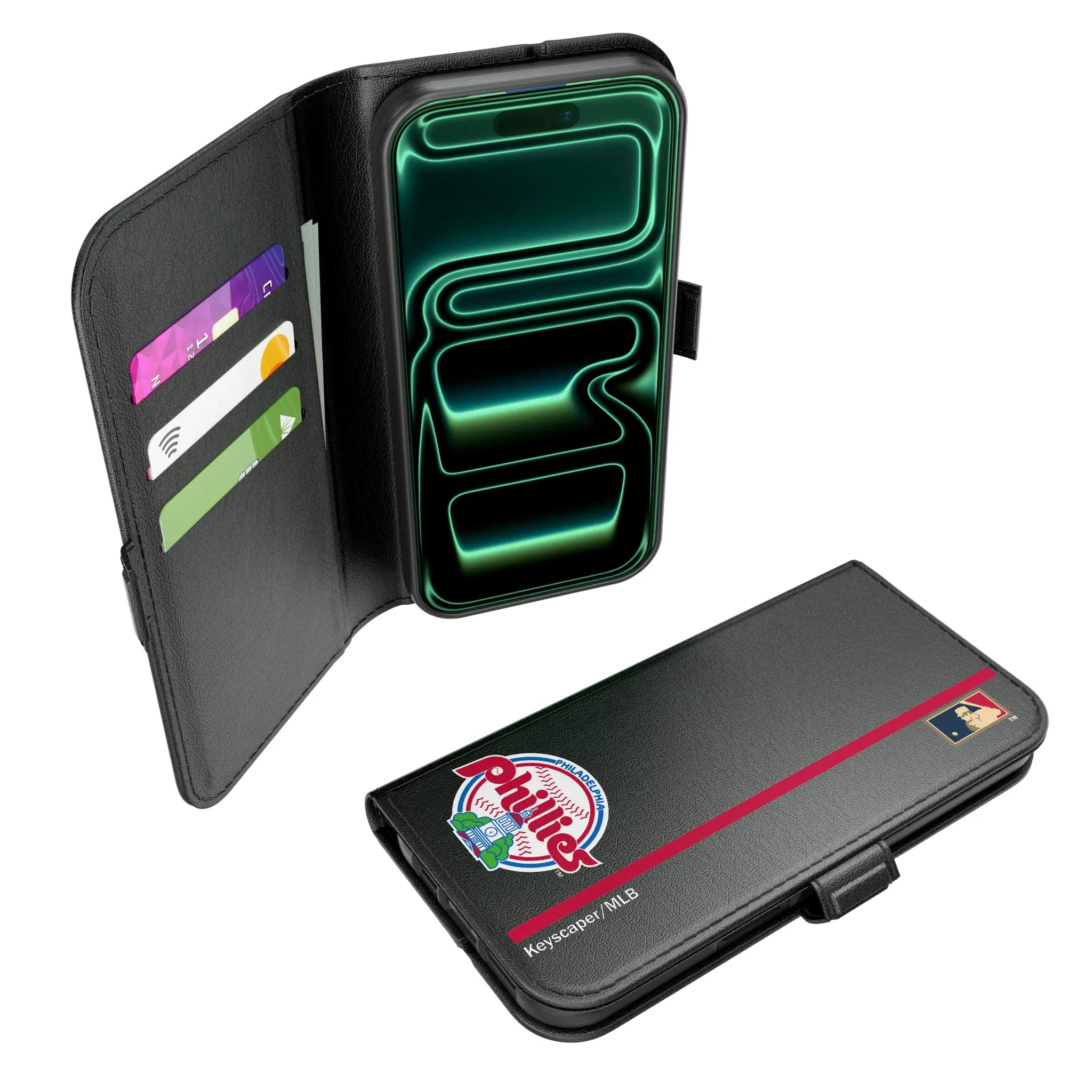 Philadelphia Phillies 1984-1991 - Cooperstown Collection Sidebar iPhone Folio Phone Case for Apple iPhone#Device_iPhone 17