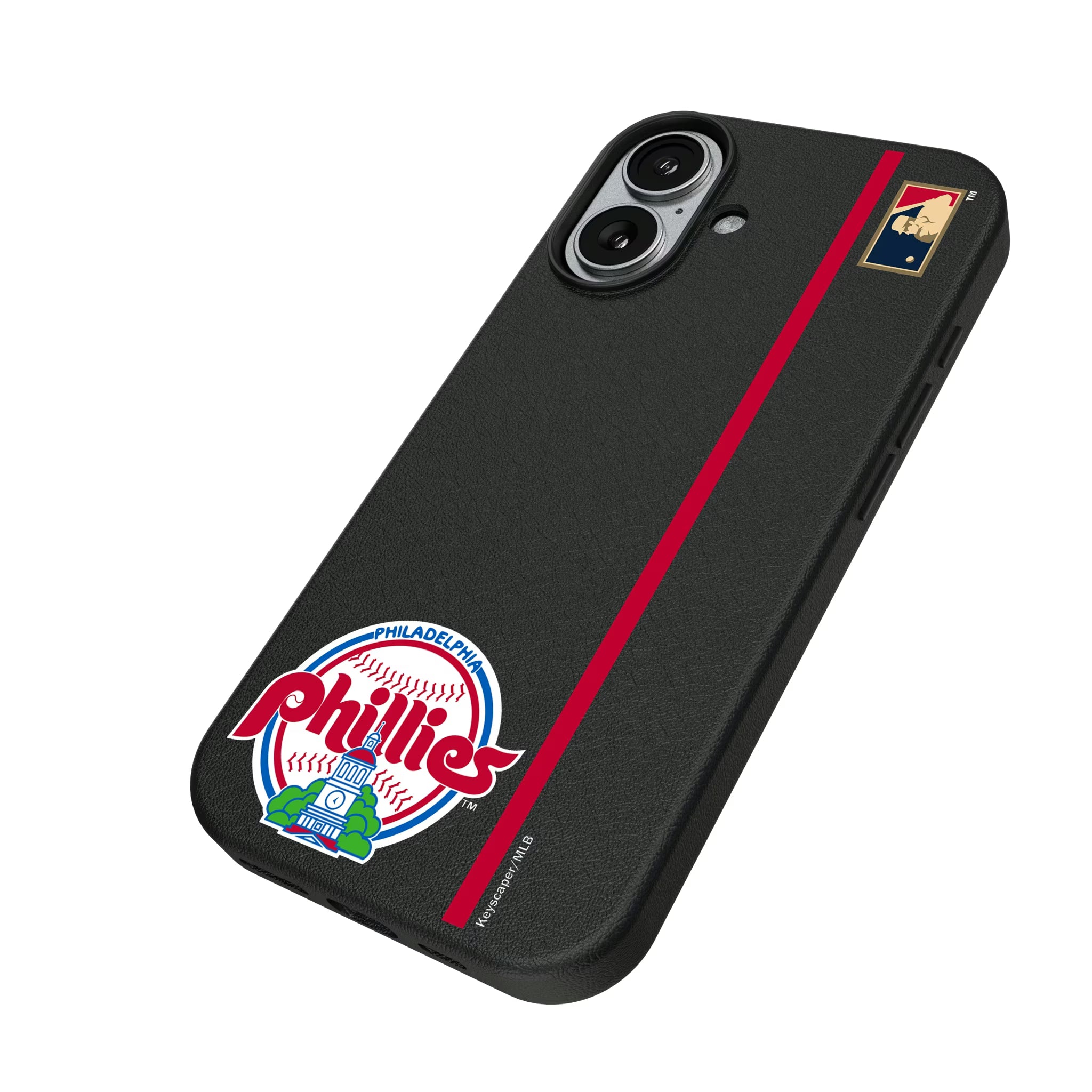 Philadelphia Phillies 1984-1991 - Cooperstown Collection Sidebar iPhone MagSafe Compatible Phone Case for Apple iPhone - Isometric View#Device_iPhone 17