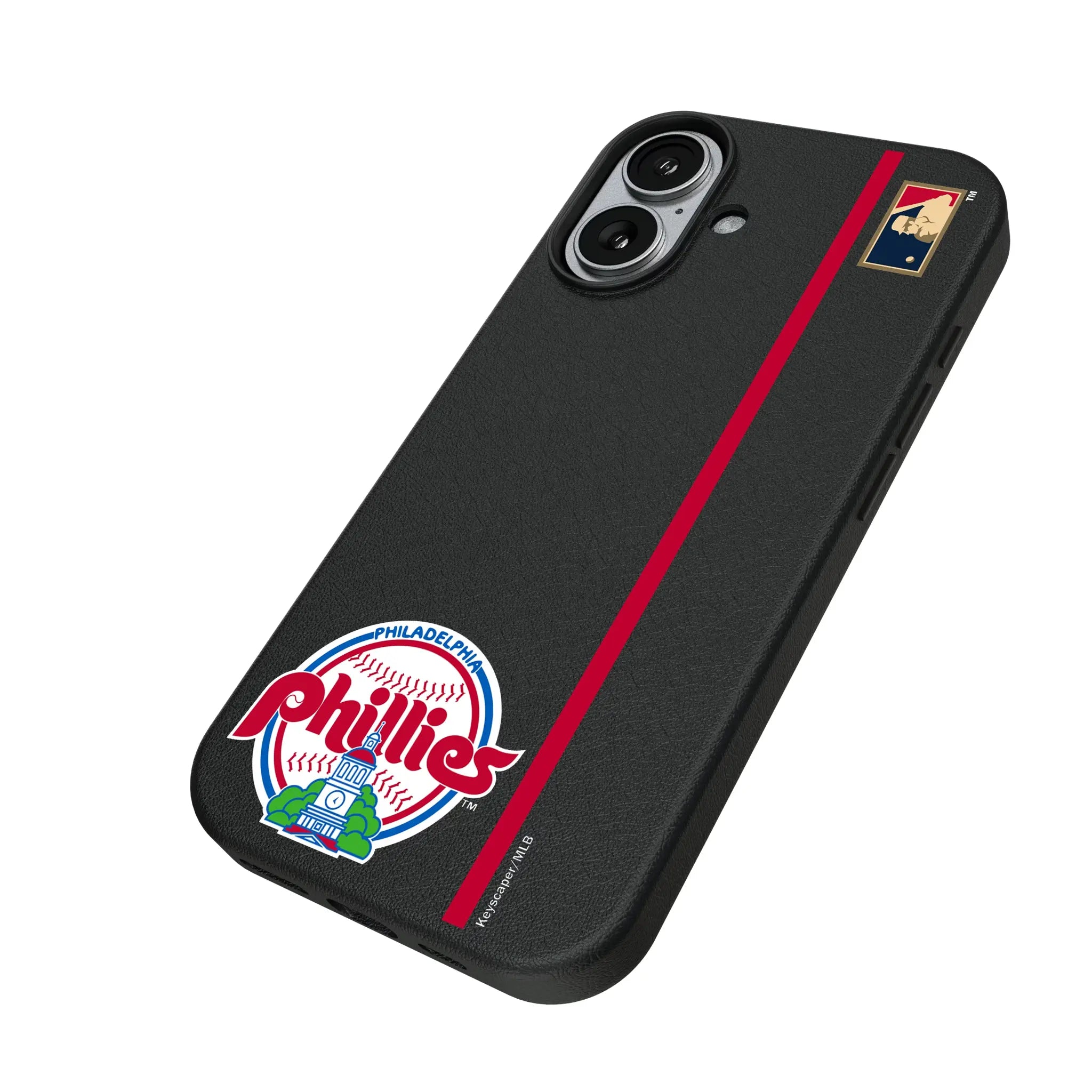 Philadelphia Phillies 1984-1991 - Cooperstown Collection Sidebar iPhone MagSafe Compatible Phone Case for Apple iPhone - Isometric View#Device_iPhone 17