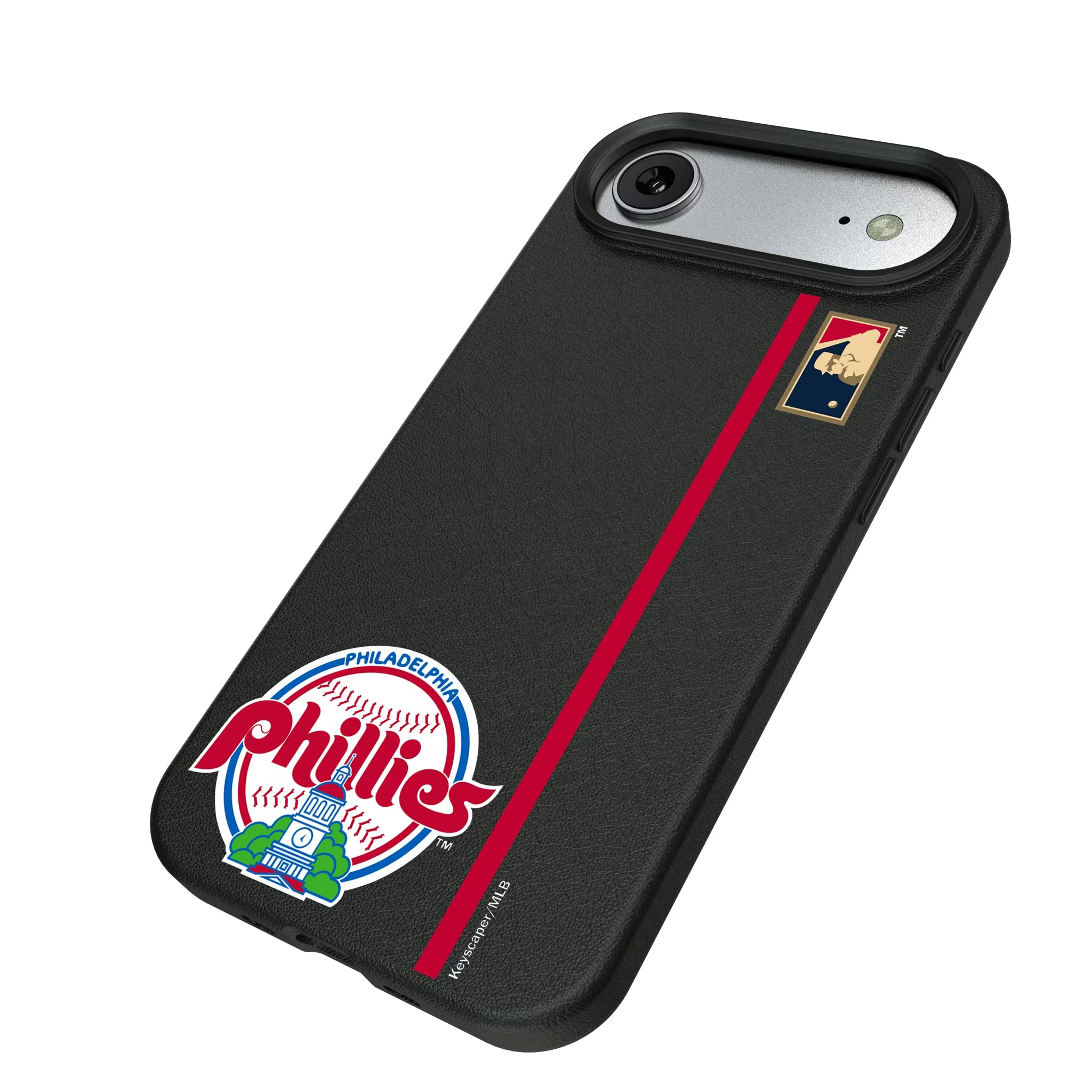 Philadelphia Phillies 1984-1991 - Cooperstown Collection Sidebar iPhone MagSafe Compatible Phone Case for Apple iPhone - Isometric View#Device_iPhone Air
