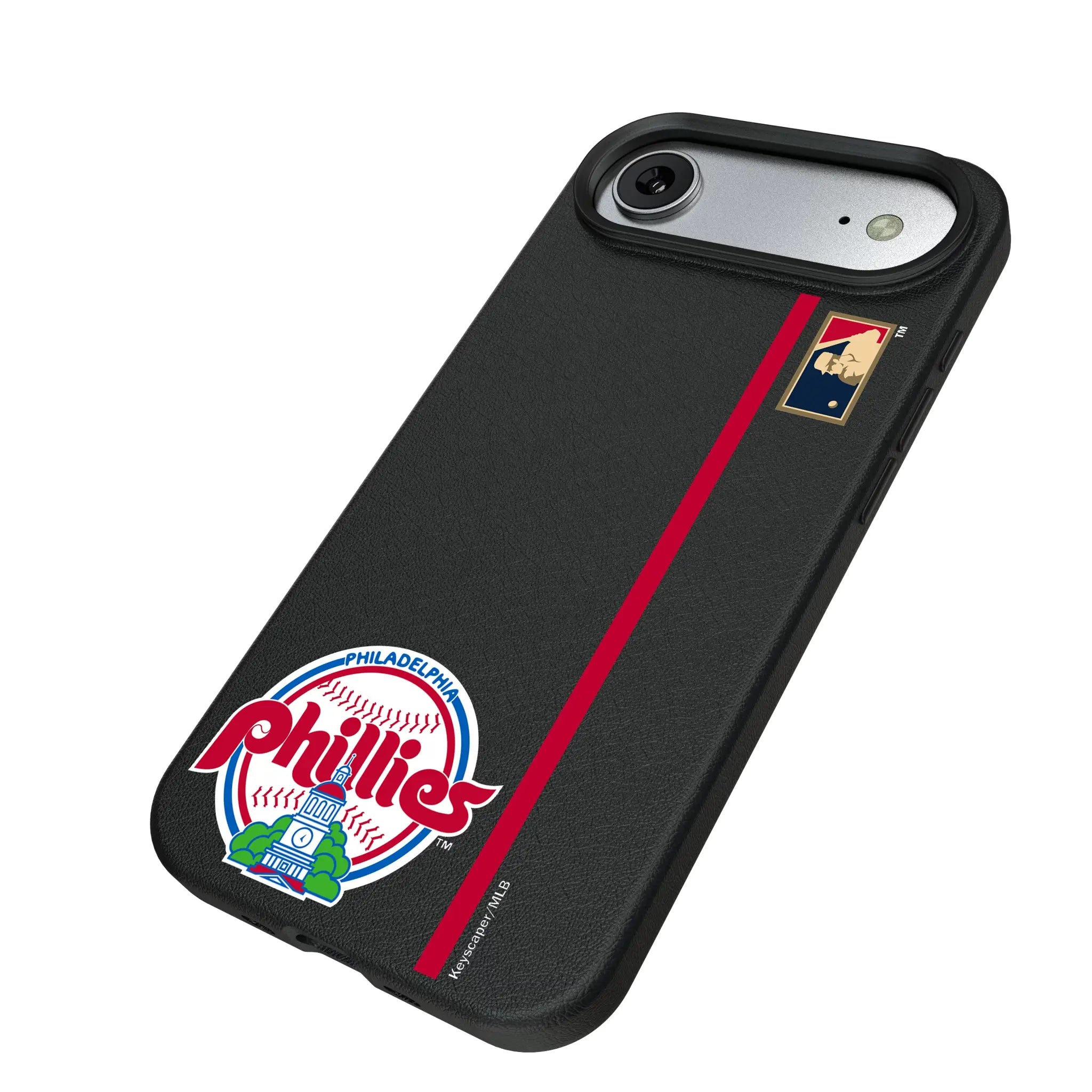 Philadelphia Phillies 1984-1991 - Cooperstown Collection Sidebar iPhone MagSafe Compatible Phone Case for Apple iPhone - Isometric View#Device_iPhone Air