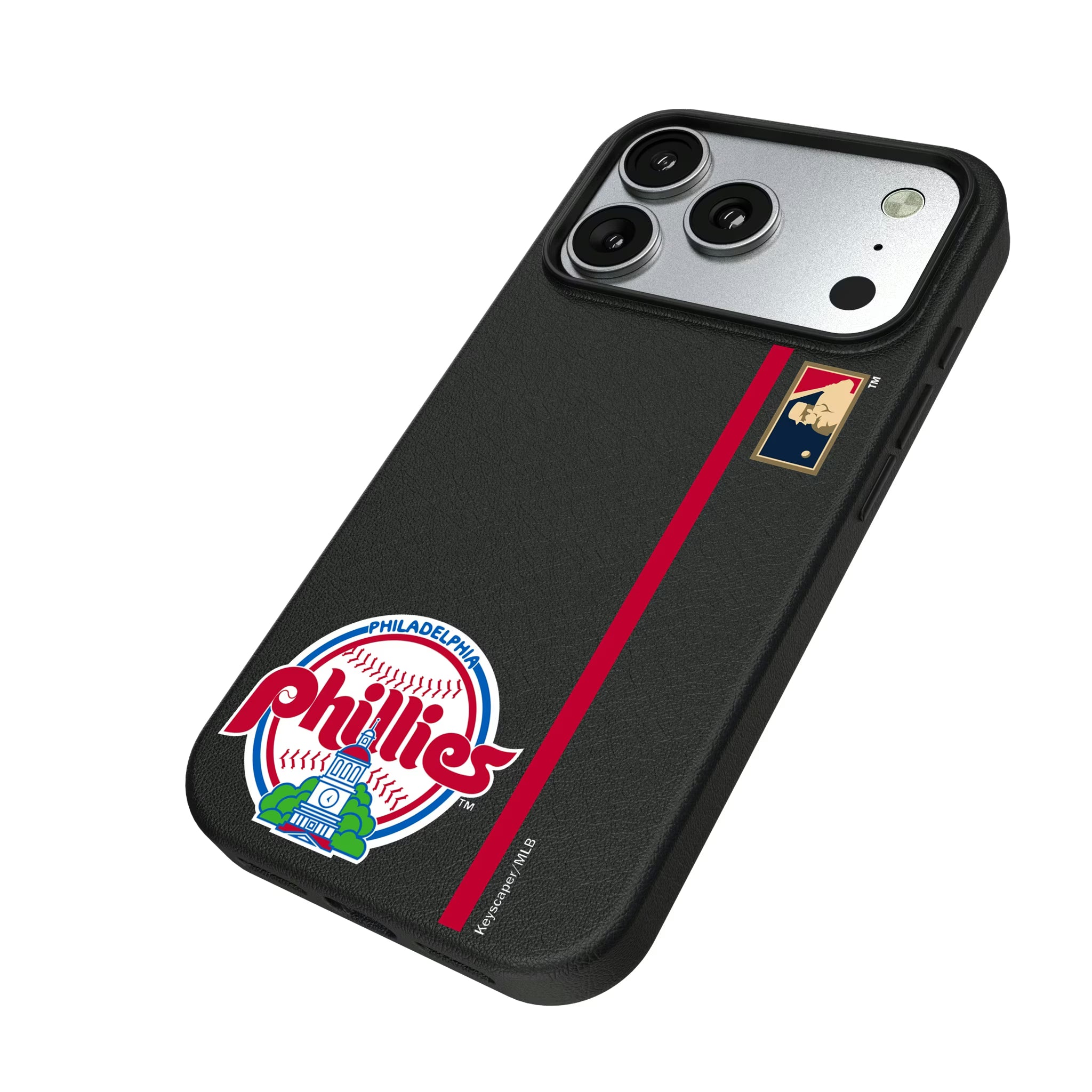Philadelphia Phillies 1984-1991 - Cooperstown Collection Sidebar iPhone MagSafe Compatible Phone Case for Apple iPhone - Isometric View#Device_iPhone 17 Pro