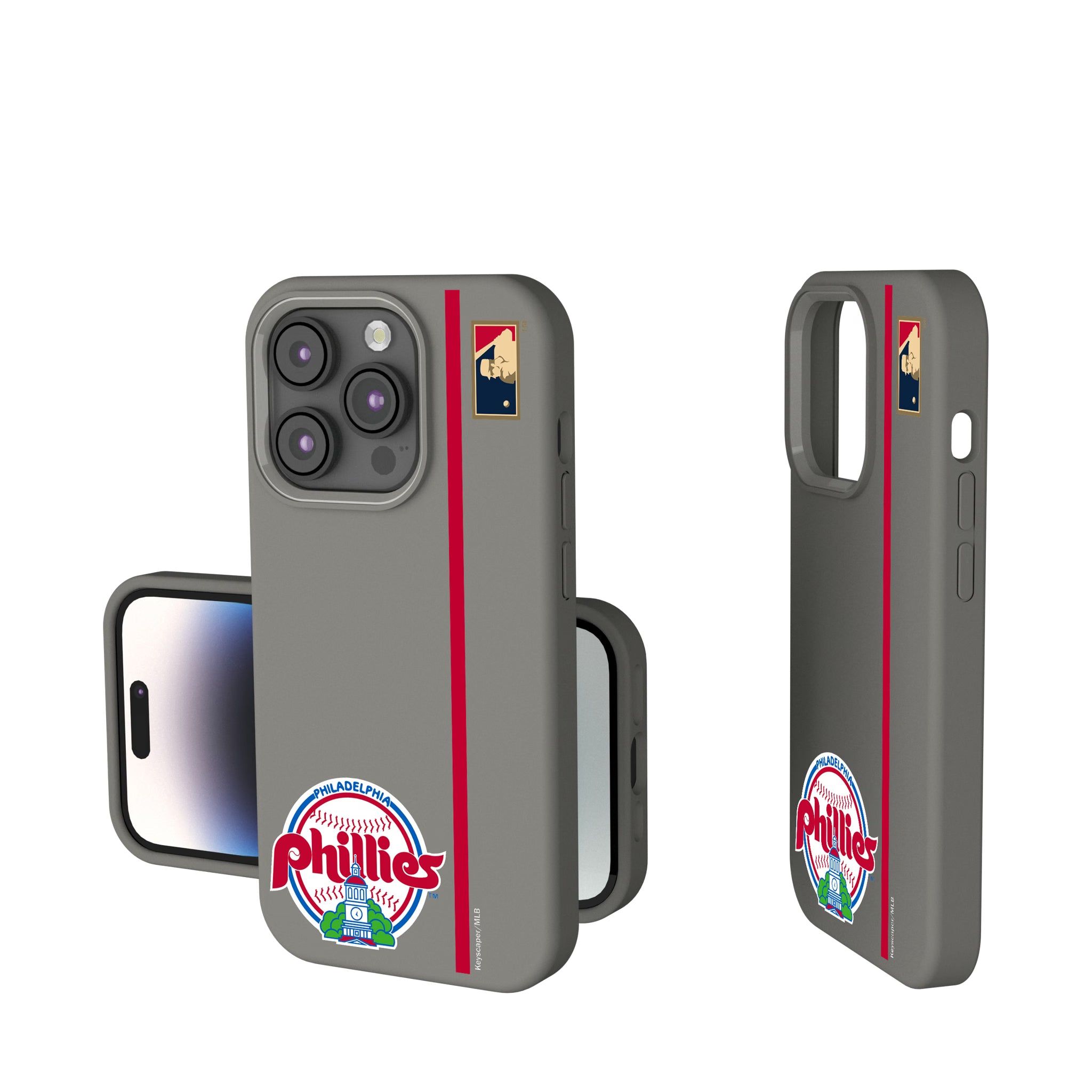 Philadelphia Phillies 1984-1991 - Cooperstown Collection Sidebar iPhone Soft Touch Phone Case for Apple iPhone