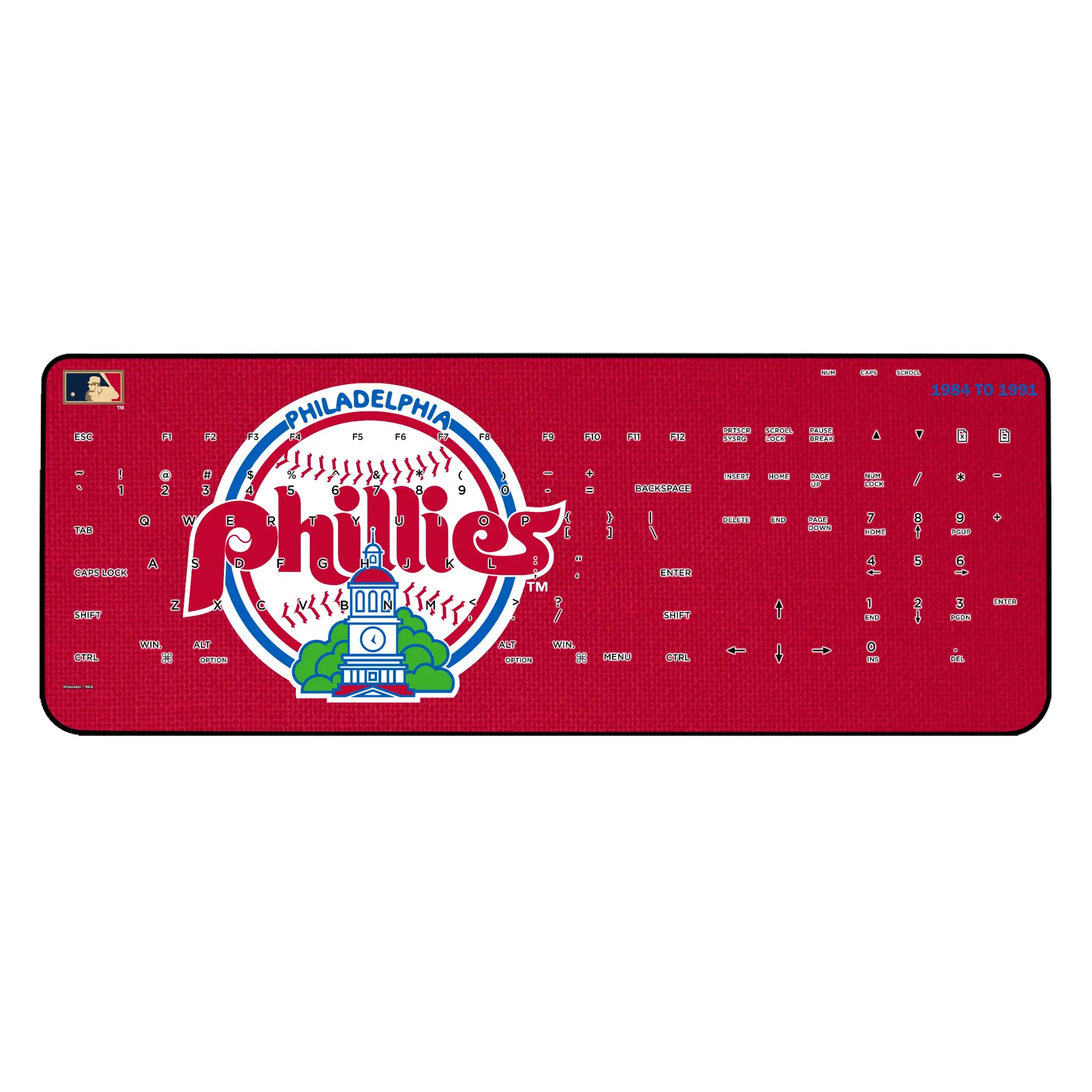 Philadelphia Phillies 1984-1991 - Cooperstown Collection Solid Wireless USB Keyboard