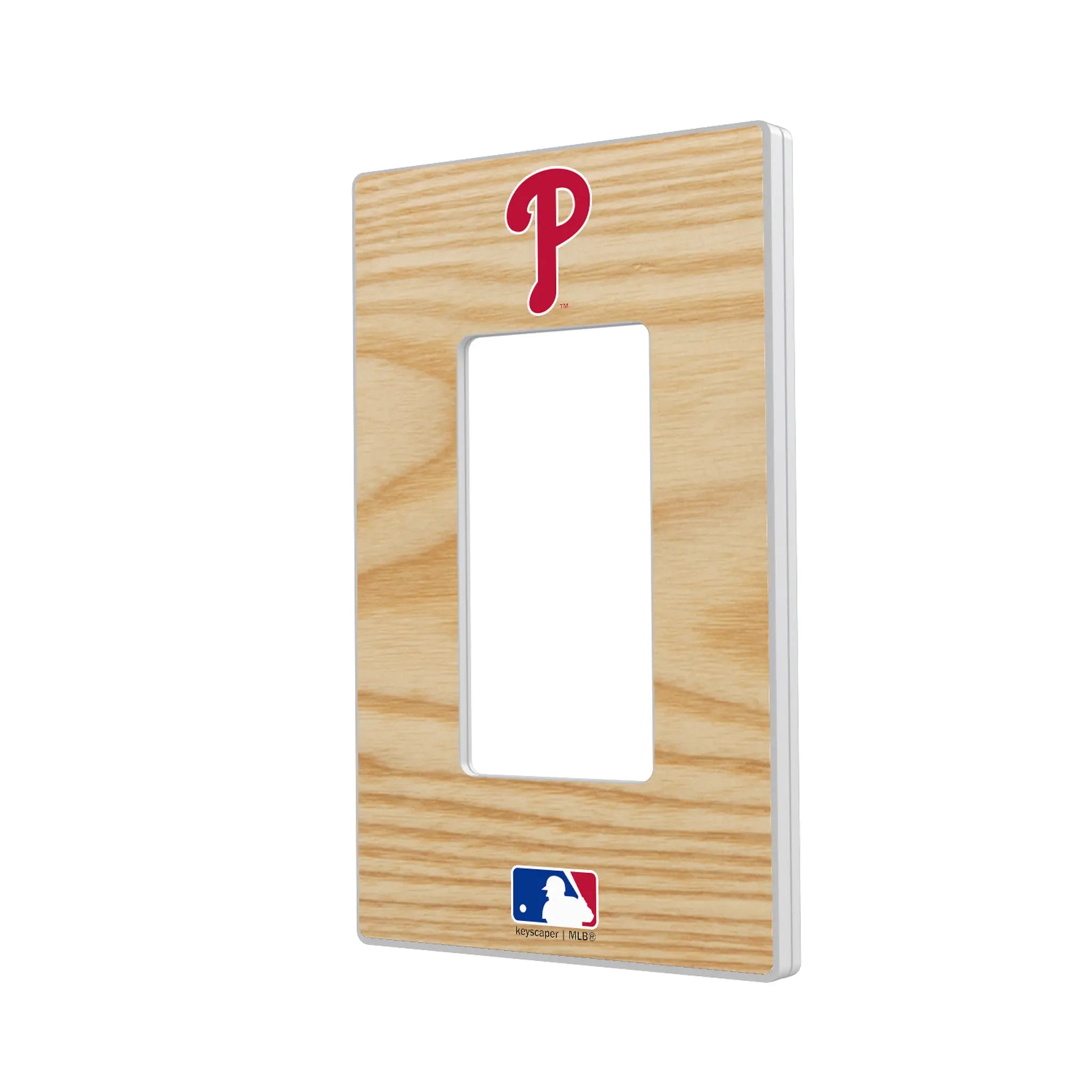 Philadelphia Phillies Baseball Bat Hidden-Screw Light Switch Plate#Style_Single Rocker