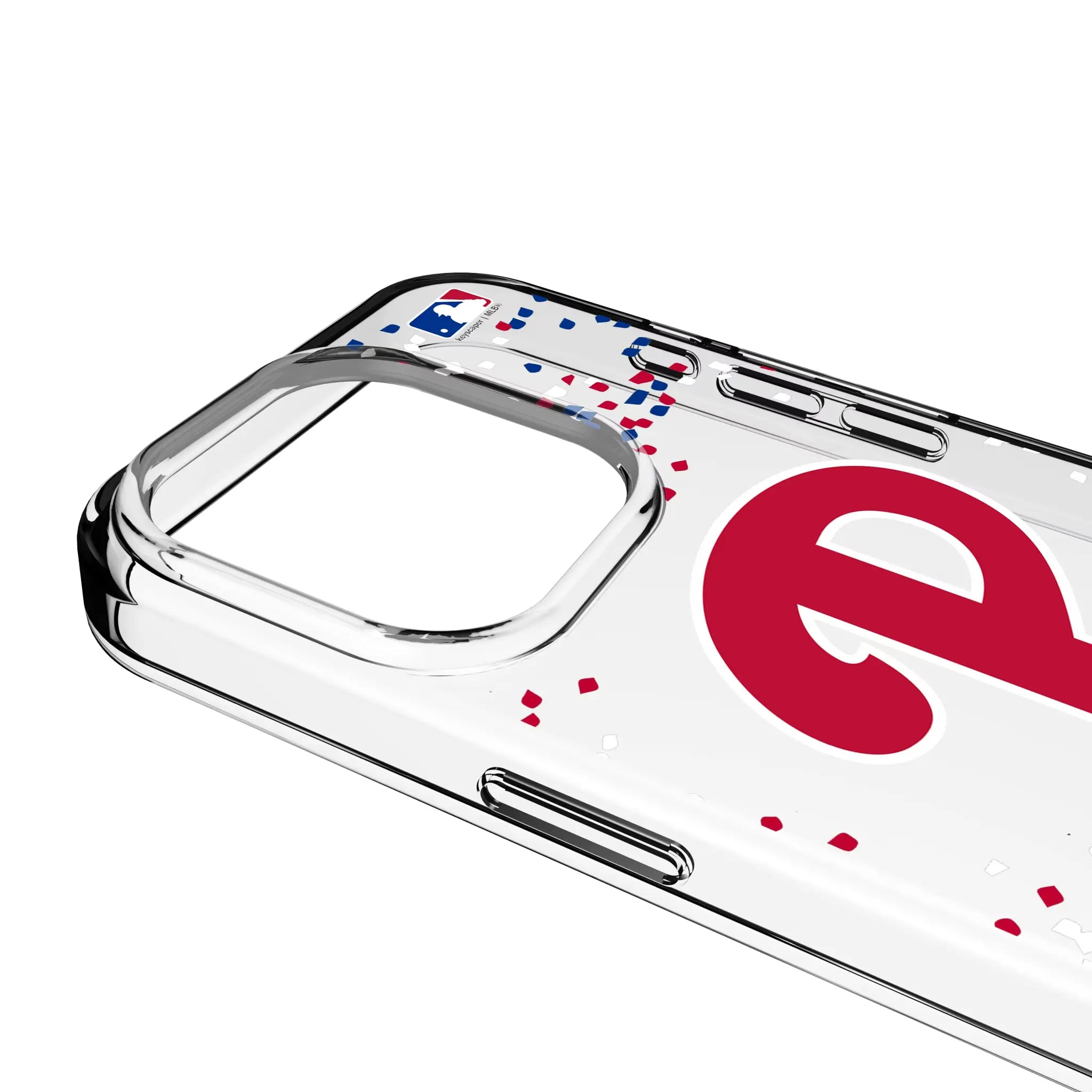 Philadelphia Phillies Confetti iPhone Clear Phone Case for Apple iPhone - Detail
