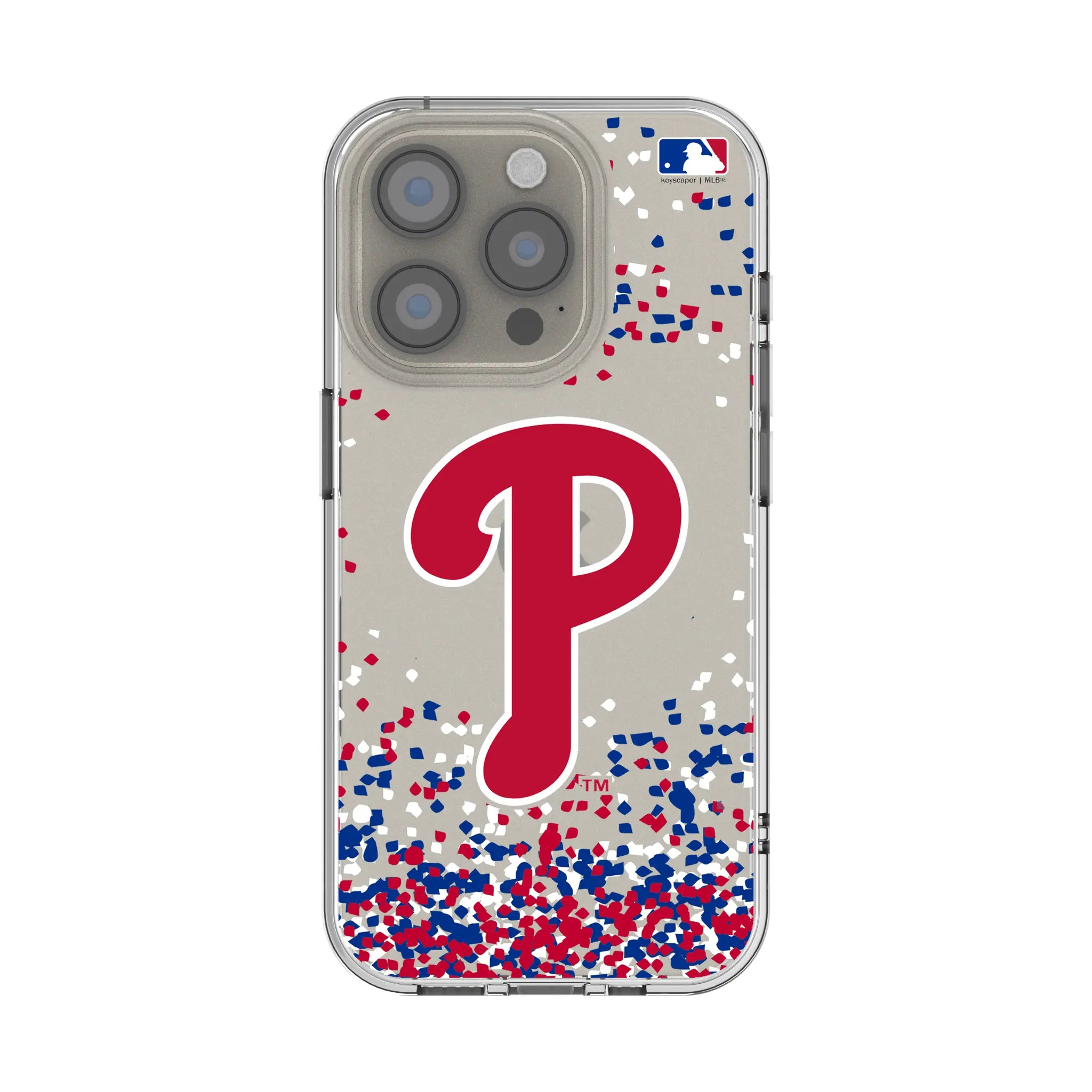 Philadelphia Phillies Confetti iPhone Clear Phone Case for Apple iPhone
