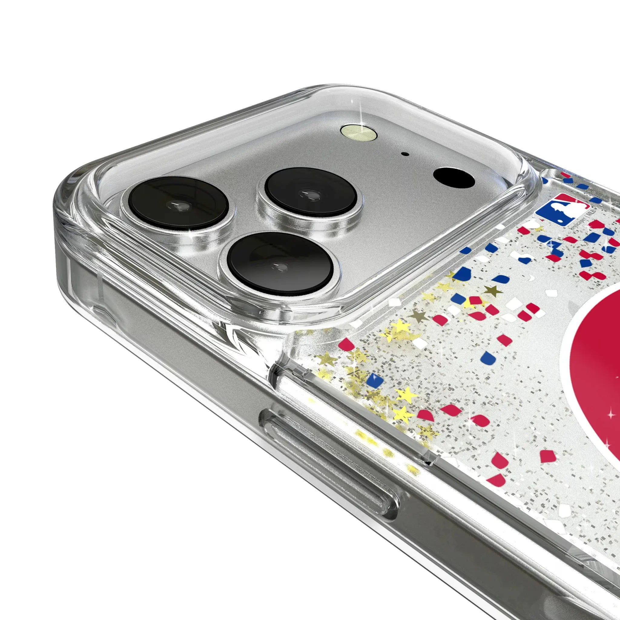 Philadelphia Phillies Confetti iPhone Glitter Phone Case for Apple iPhone - Detail
