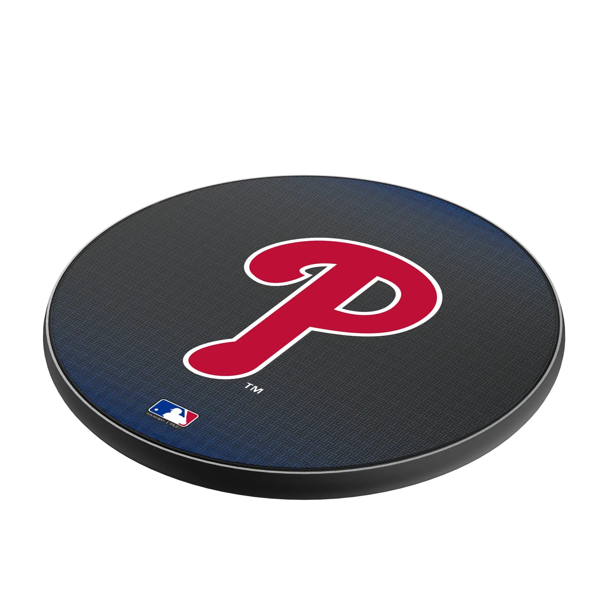 Philadelphia Phillies Linen 15-Watt Wireless Charger - Isometric View