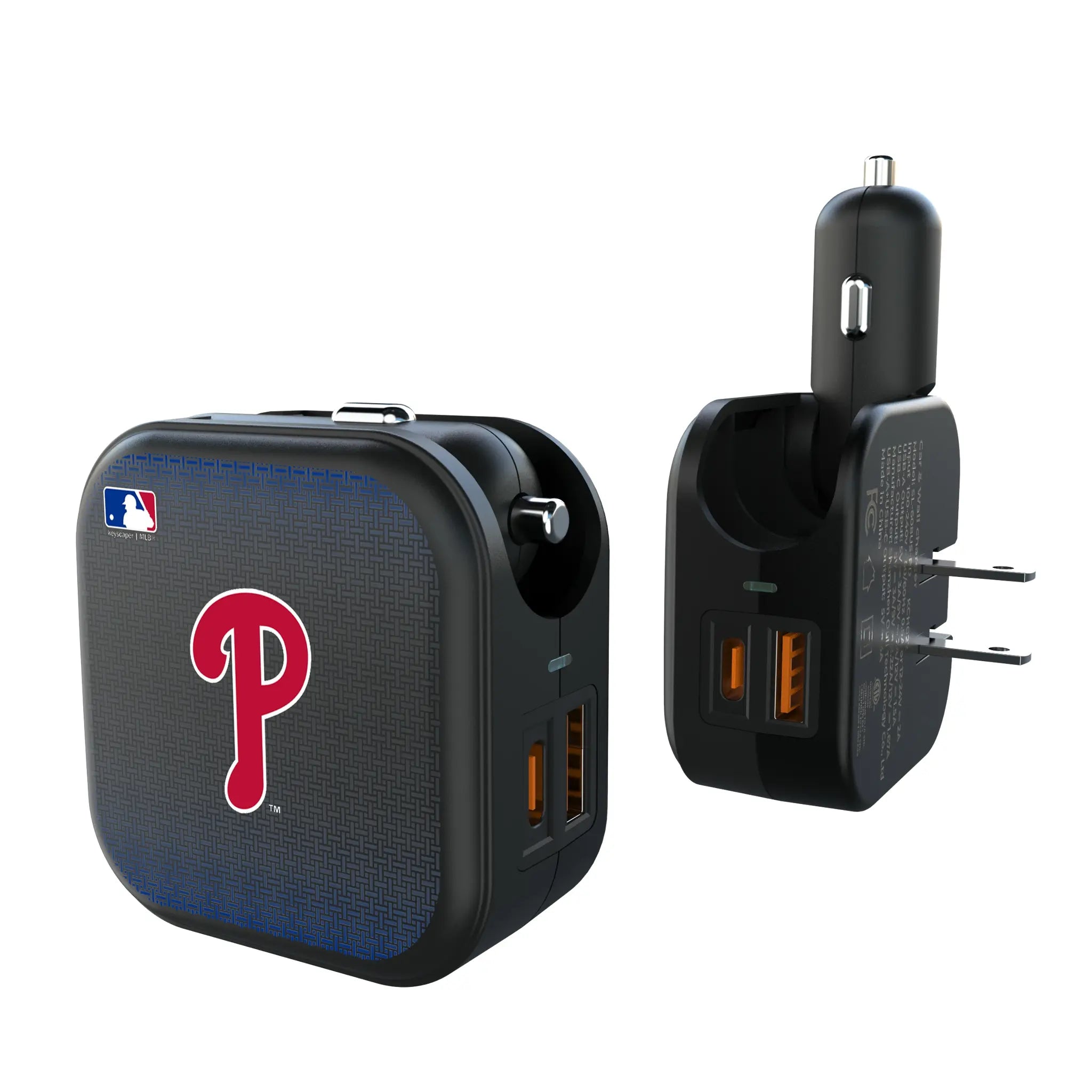 Philadelphia Phillies Linen 2 in 1 USB A/C Charger