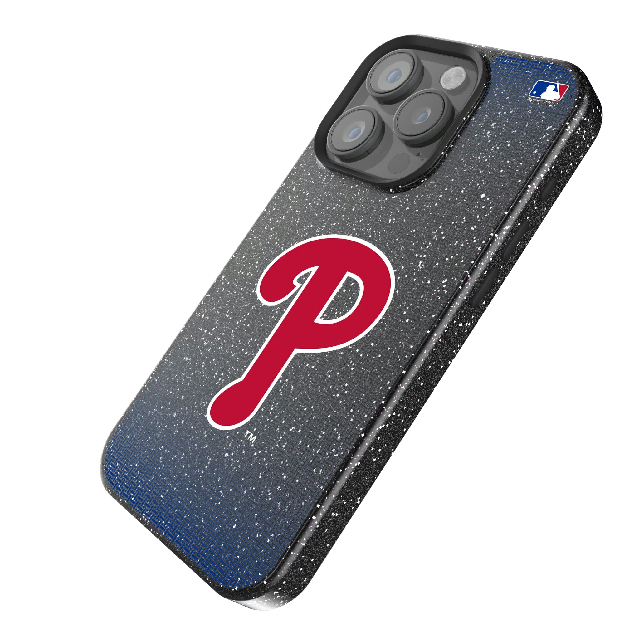 Philadelphia Phillies Linen iPhone Bling Phone Case for Apple iPhone - Isometric View