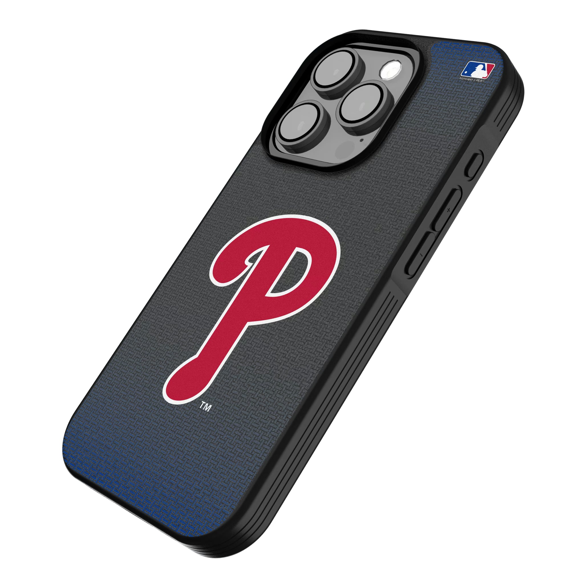 Philadelphia Phillies Linen iPhone Bump Phone Case for Apple iPhone - Isometric View