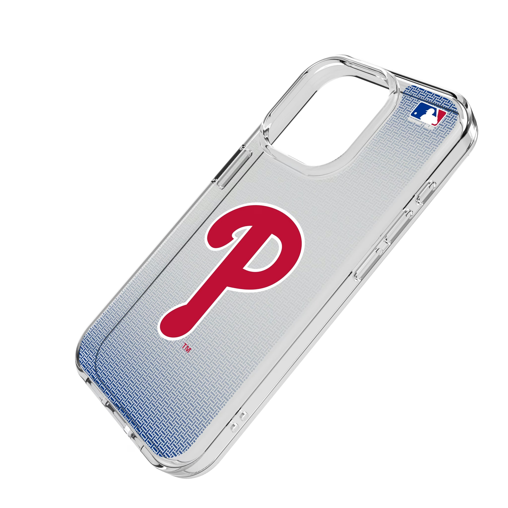 Philadelphia Phillies Linen iPhone Clear Phone Case for Apple iPhone - Isometric View