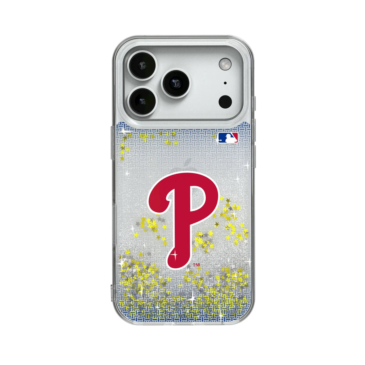 Philadelphia Phillies Linen Glitter Phone Case for Apple iPhone