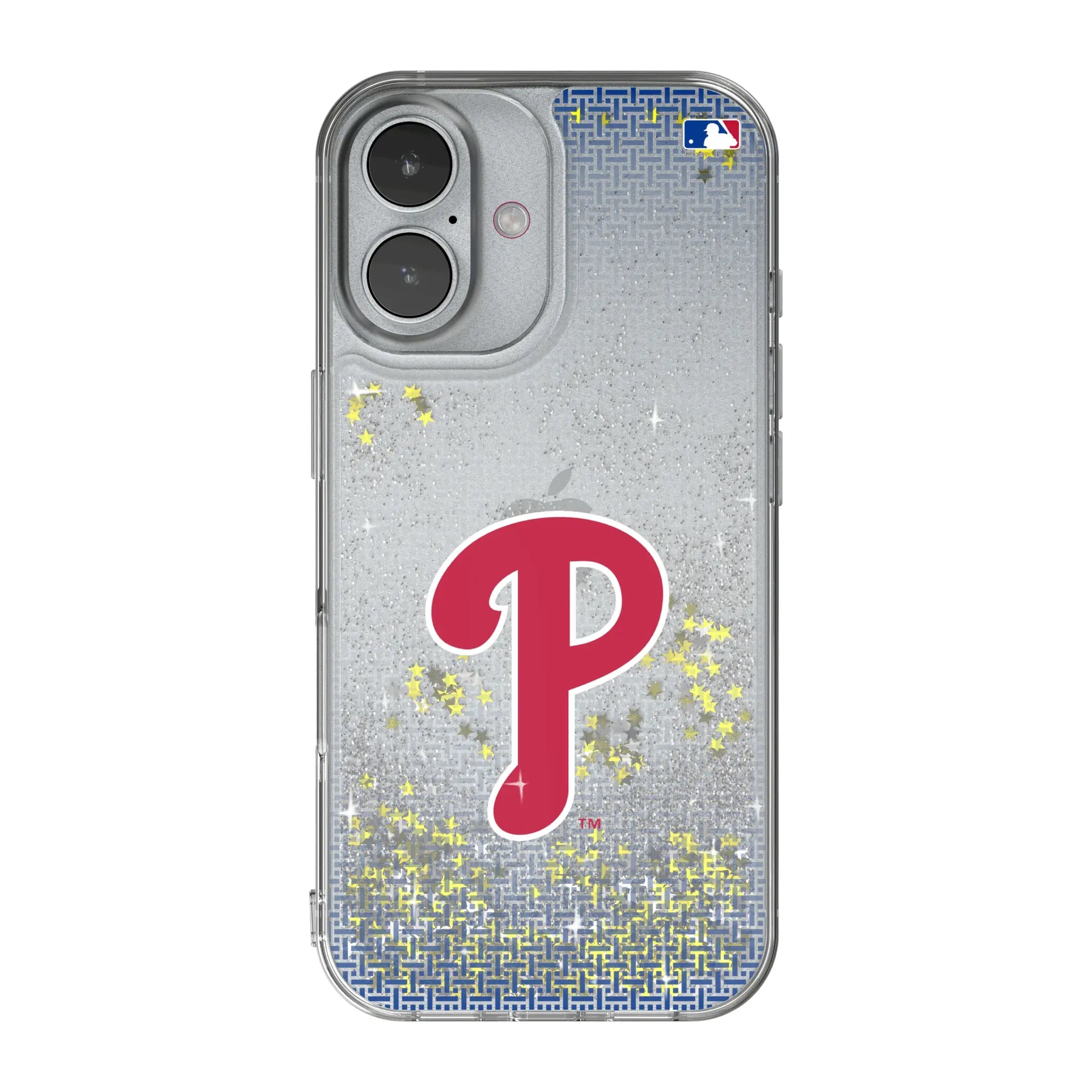 Philadelphia Phillies Linen iPhone Glitter Phone Case for Apple iPhone