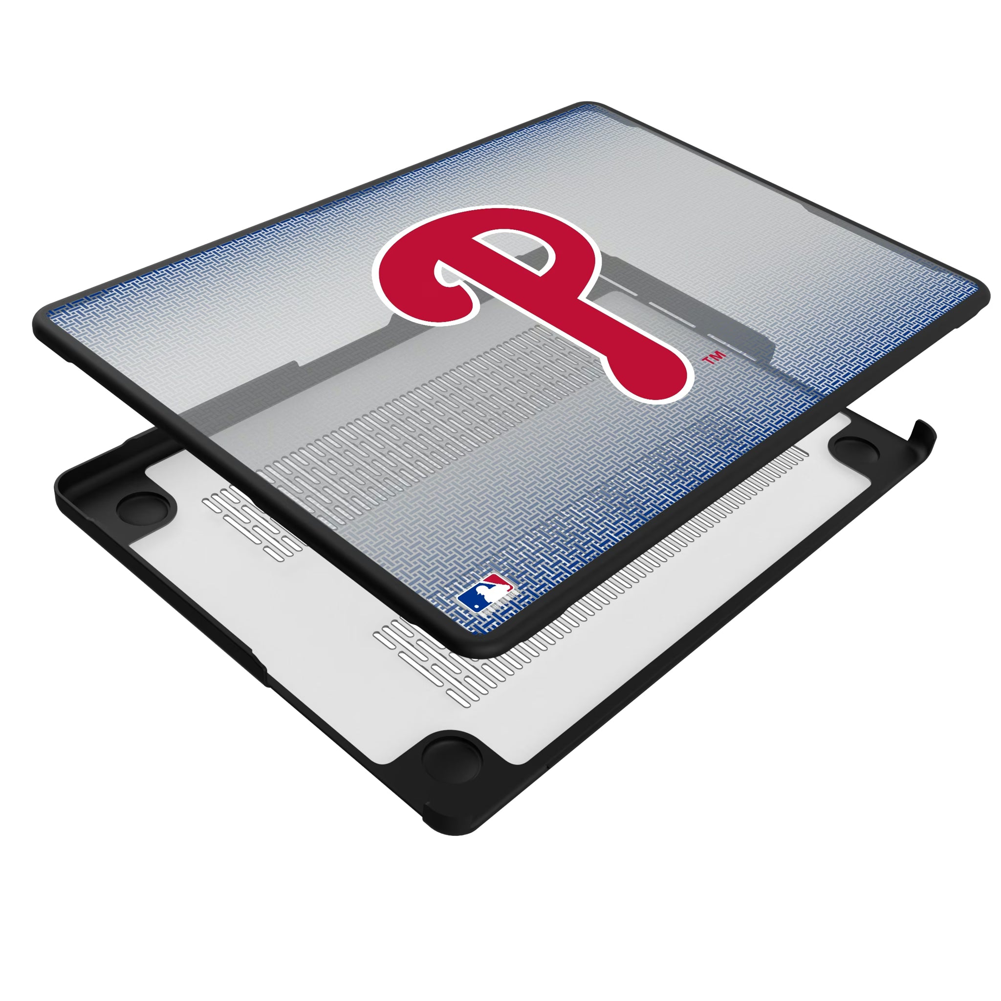 Philadelphia Phillies Linen MacBook Laptop Case for Apple MacBook - Isometric View#Device_MacBook Pro (14-inch, 2021) / MacBook Pro (14-inch, 2023) / MacBook Pro (14-inch, 2024)