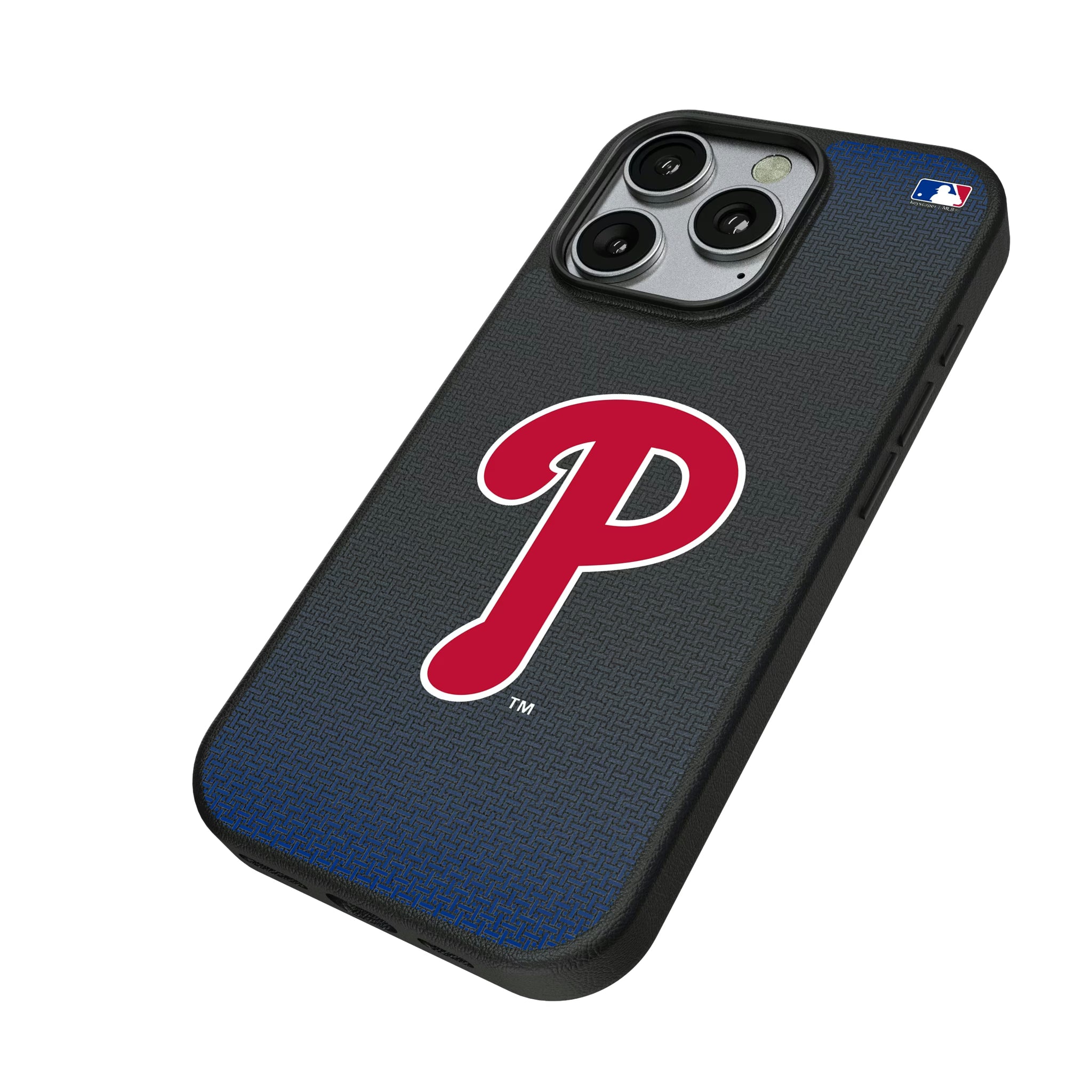 Philadelphia Phillies Linen iPhone MagSafe Compatible Phone Case for Apple iPhone - Isometric View