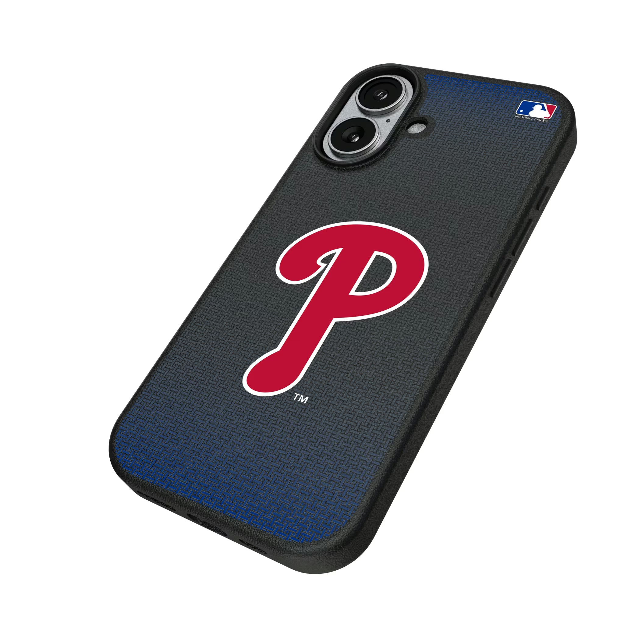 Philadelphia Phillies Linen iPhone MagSafe Compatible Phone Case for Apple iPhone - Isometric View#Device_iPhone 17