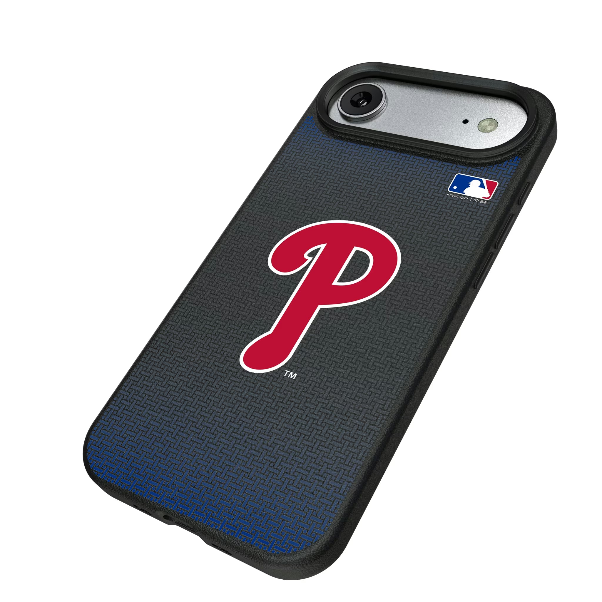 Philadelphia Phillies Linen iPhone MagSafe Compatible Phone Case for Apple iPhone - Isometric View#Device_iPhone Air