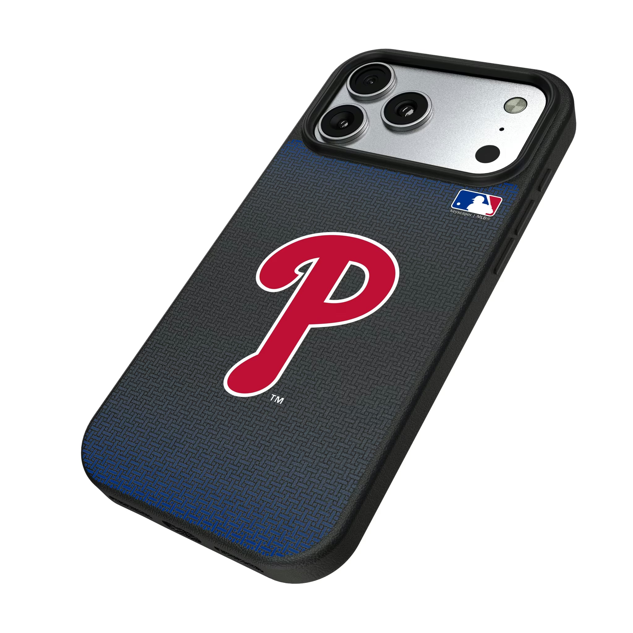 Philadelphia Phillies Linen iPhone MagSafe Compatible Phone Case for Apple iPhone - Isometric View#Device_iPhone 17 Pro Max