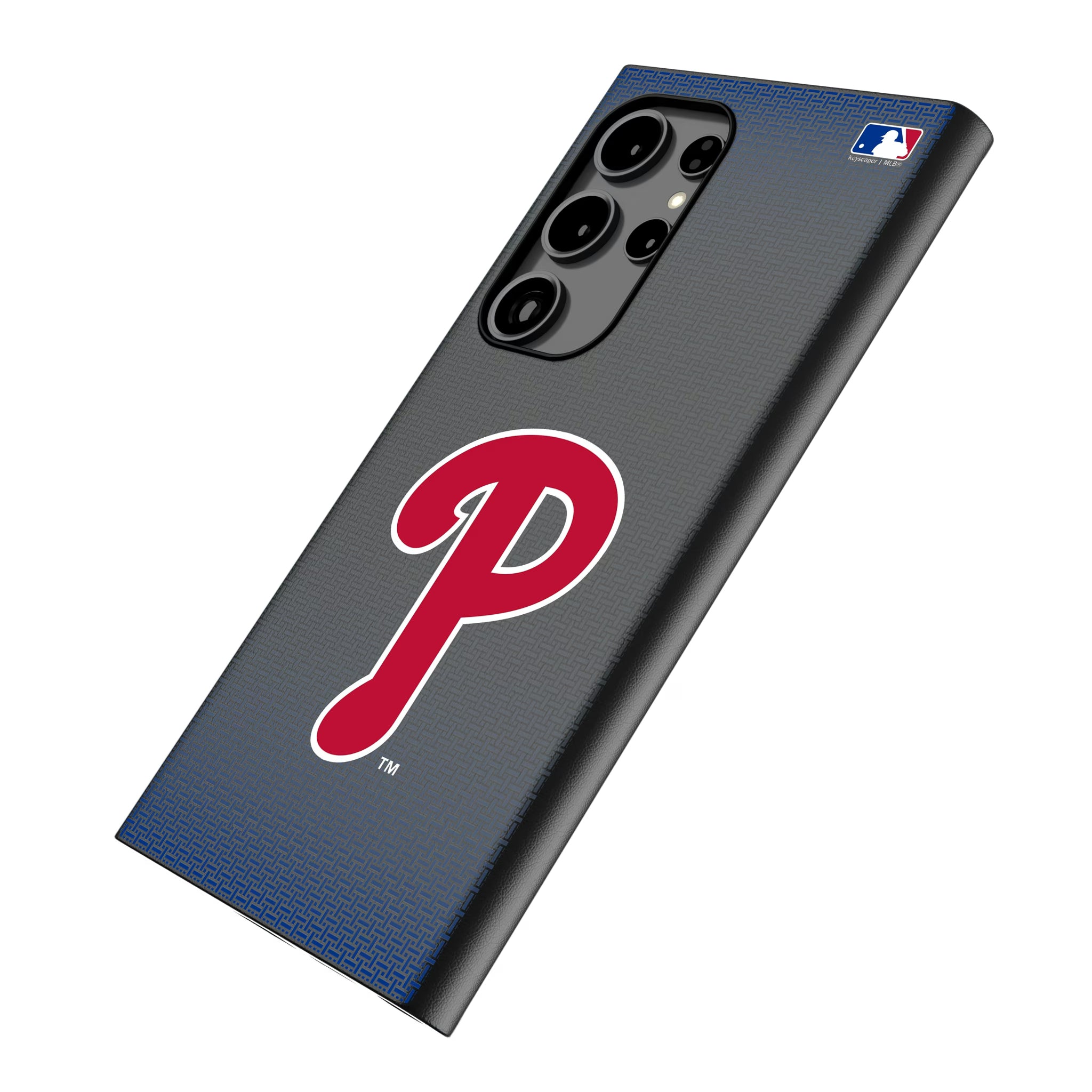 Philadelphia Phillies Linen Galaxy MagSafe Compatible Phone Case for Samsung Galaxy - Isometric View