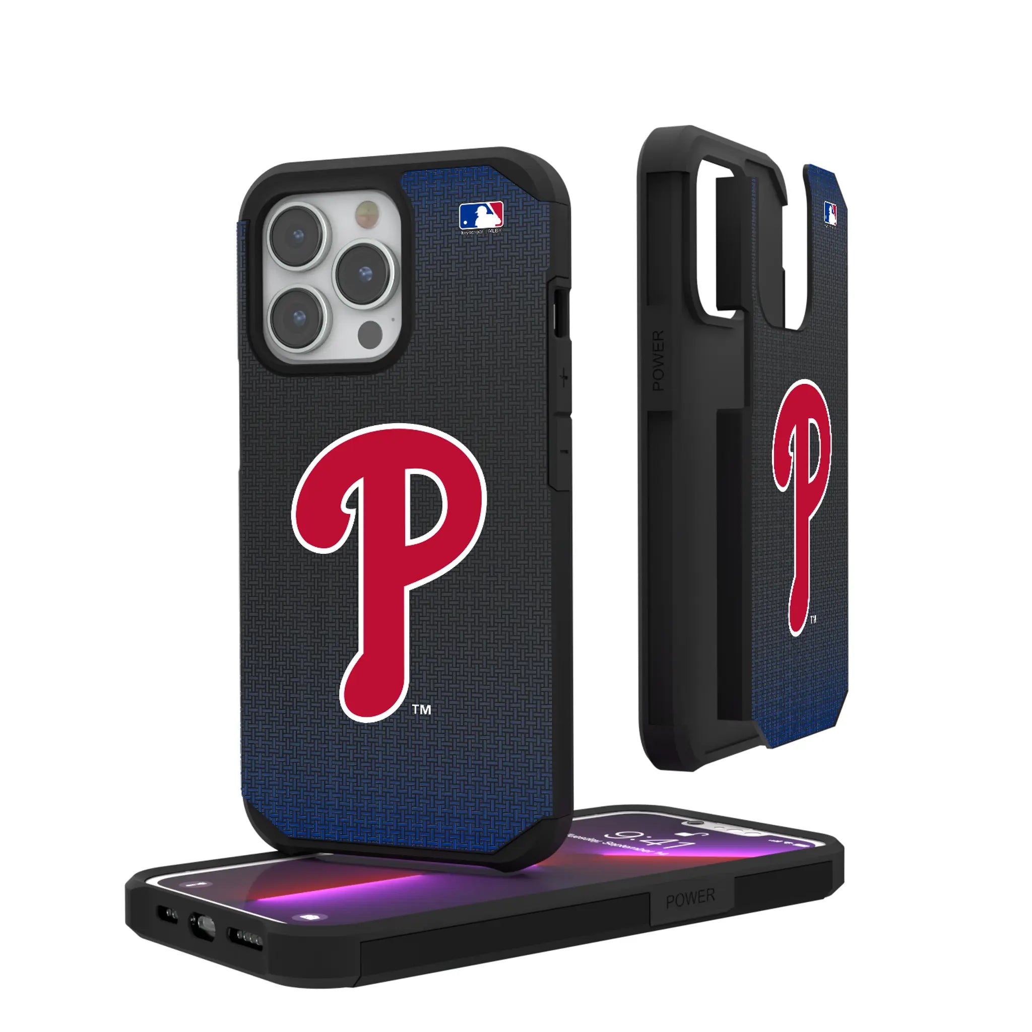 Philadelphia Phillies Linen iPhone Rugged Phone Case for Apple iPhone