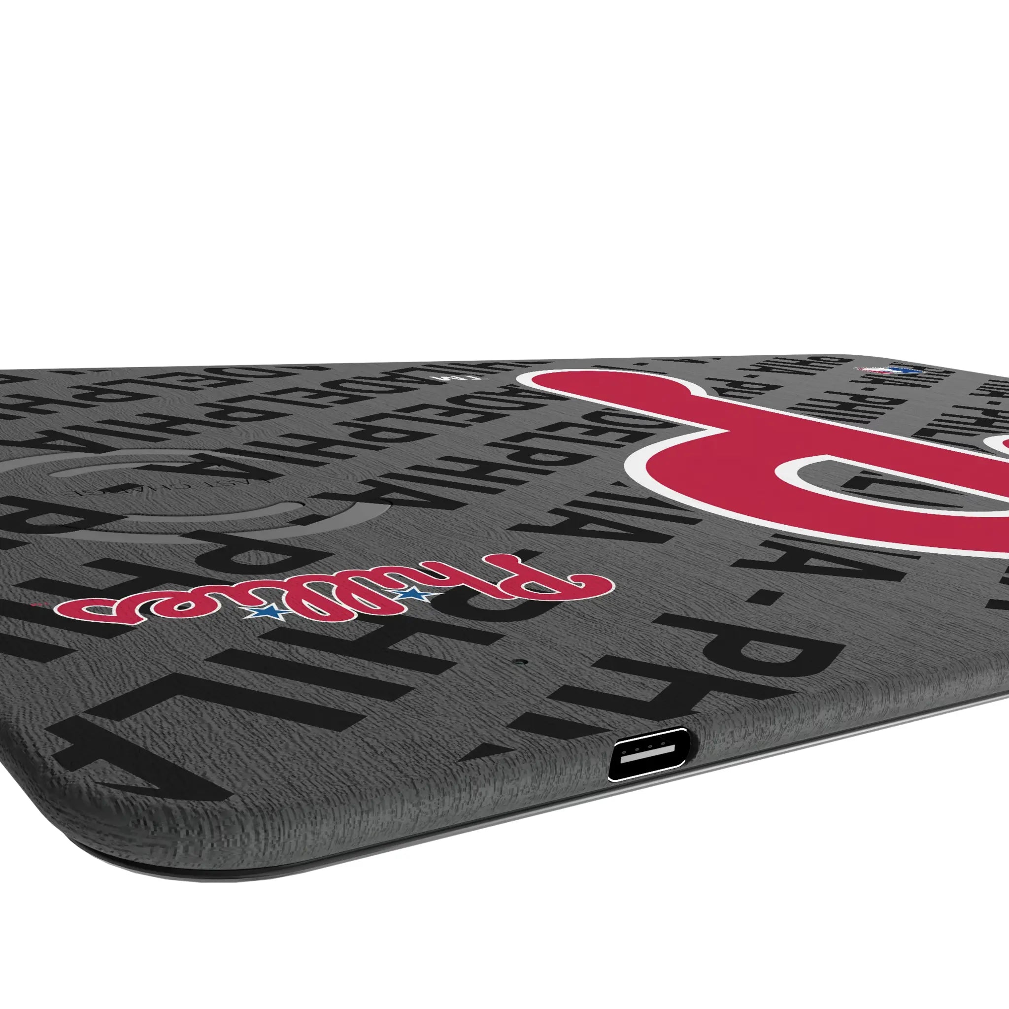 Philadelphia Phillies Monocolor Tilt 15-Watt Wireless Charger and Mouse Pad