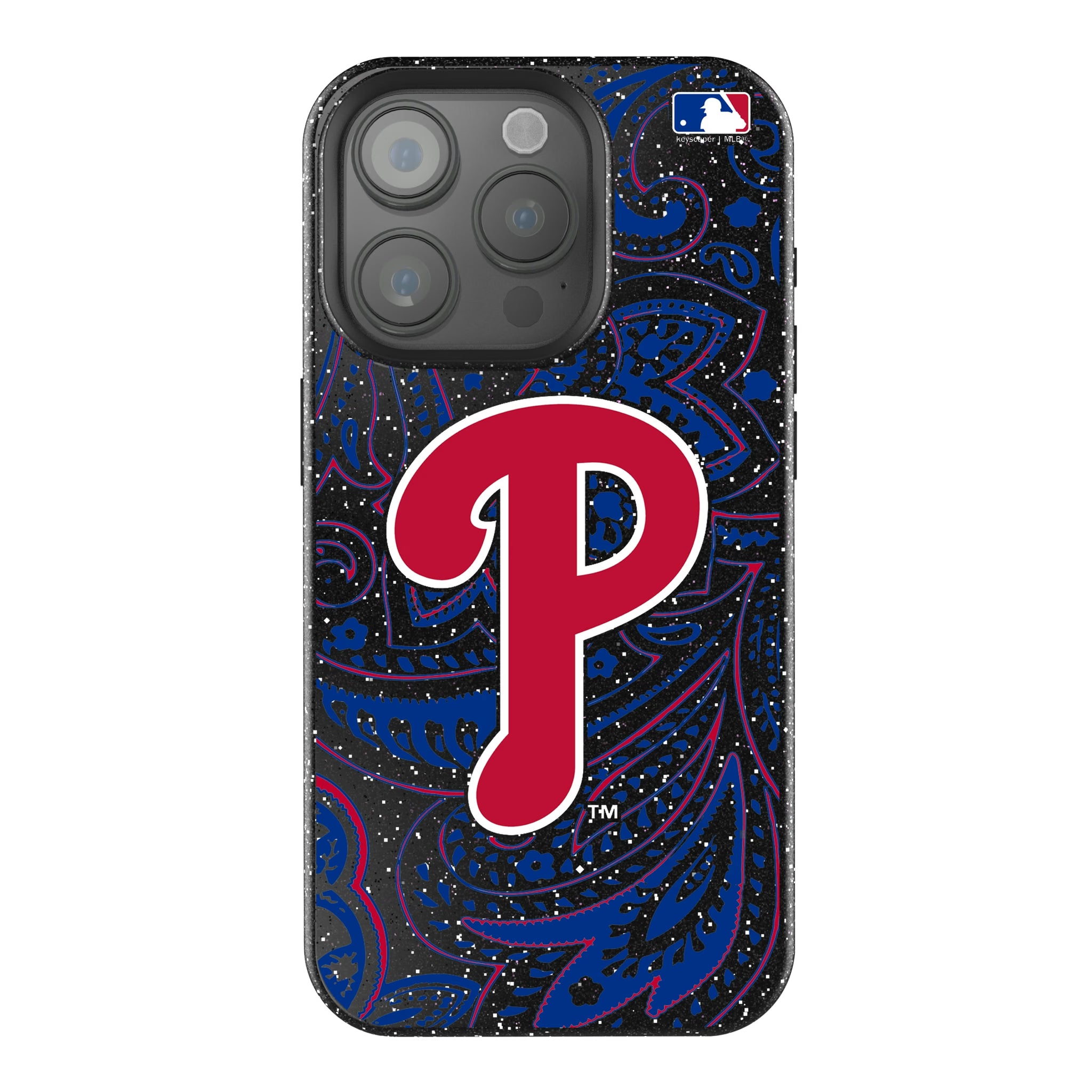 Philadelphia Phillies Paisley iPhone Bling Phone Case for Apple iPhone