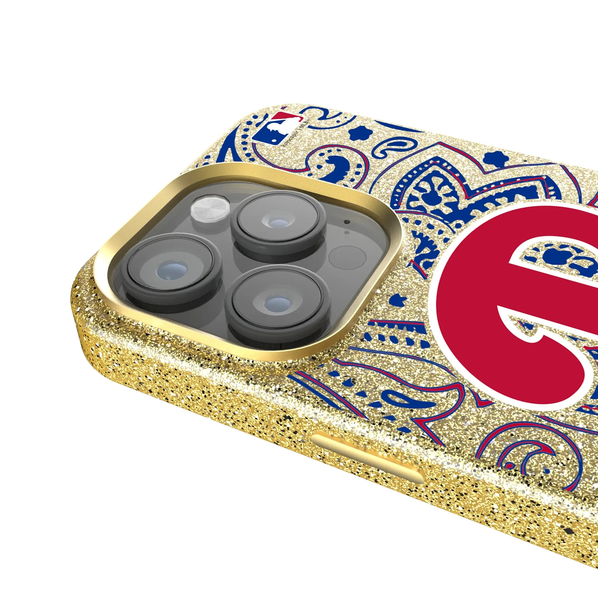 Philadelphia Phillies Paisley iPhone Bling Phone Case for Apple iPhone - Detail