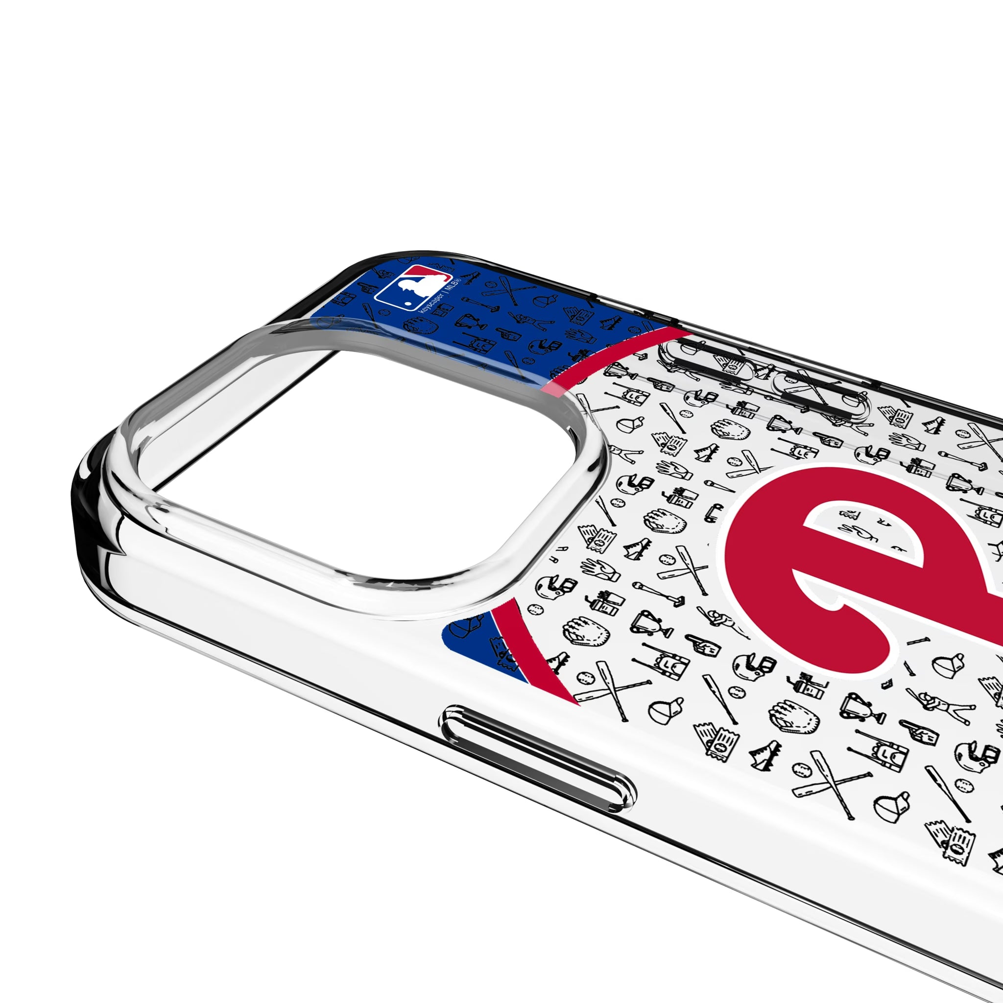 Philadelphia Phillies Personalized Circle iPhone Clear Phone Case for Apple iPhone - Detail