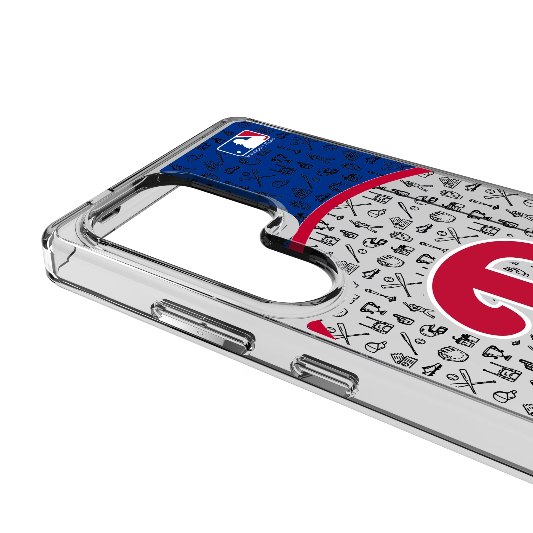 Philadelphia Phillies Personalized Circle Galaxy Clear Phone Case for Samsung Galaxy - Detail