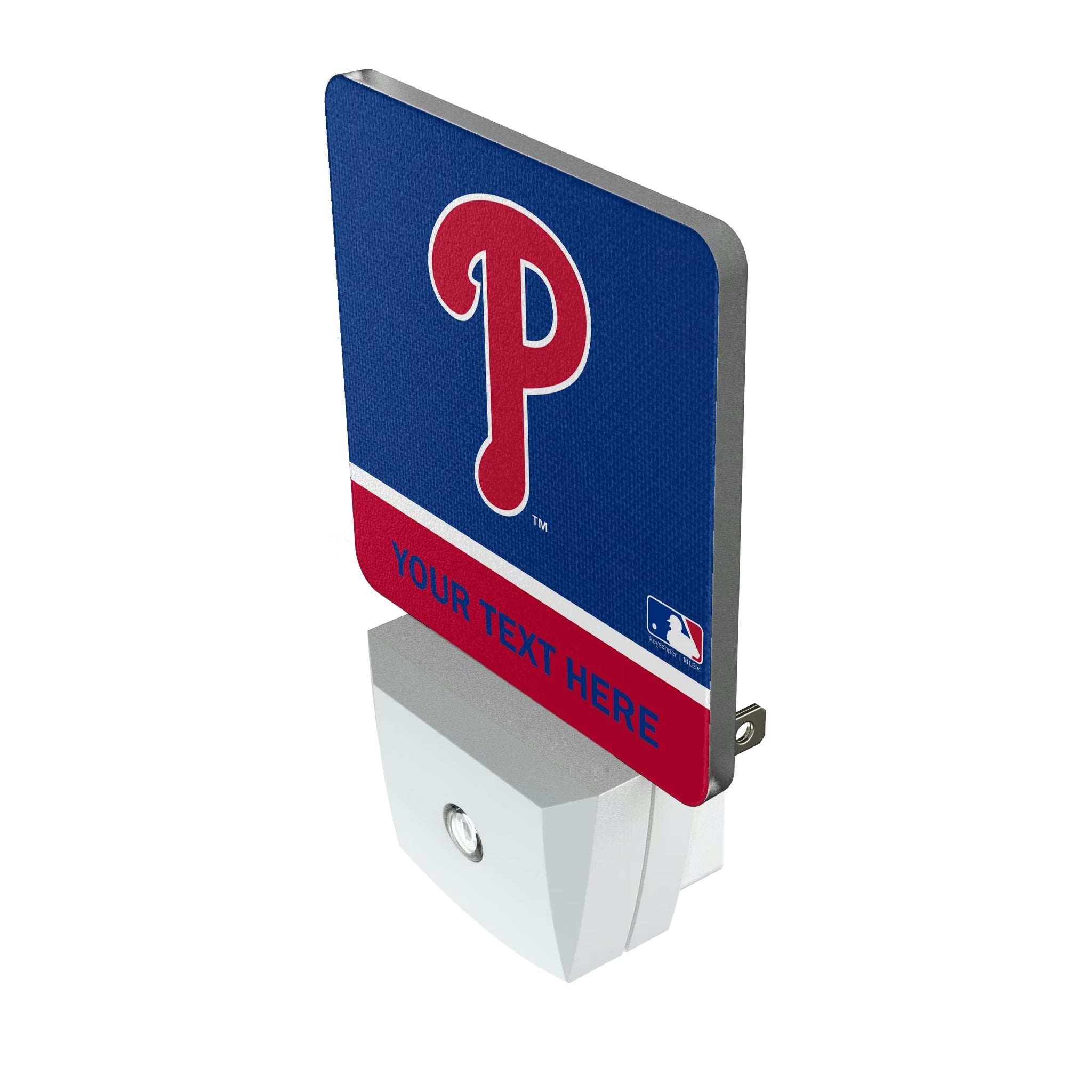 Philadelphia Phillies Personalized Endzone Solid Night Light 2-Pack - Isometric View