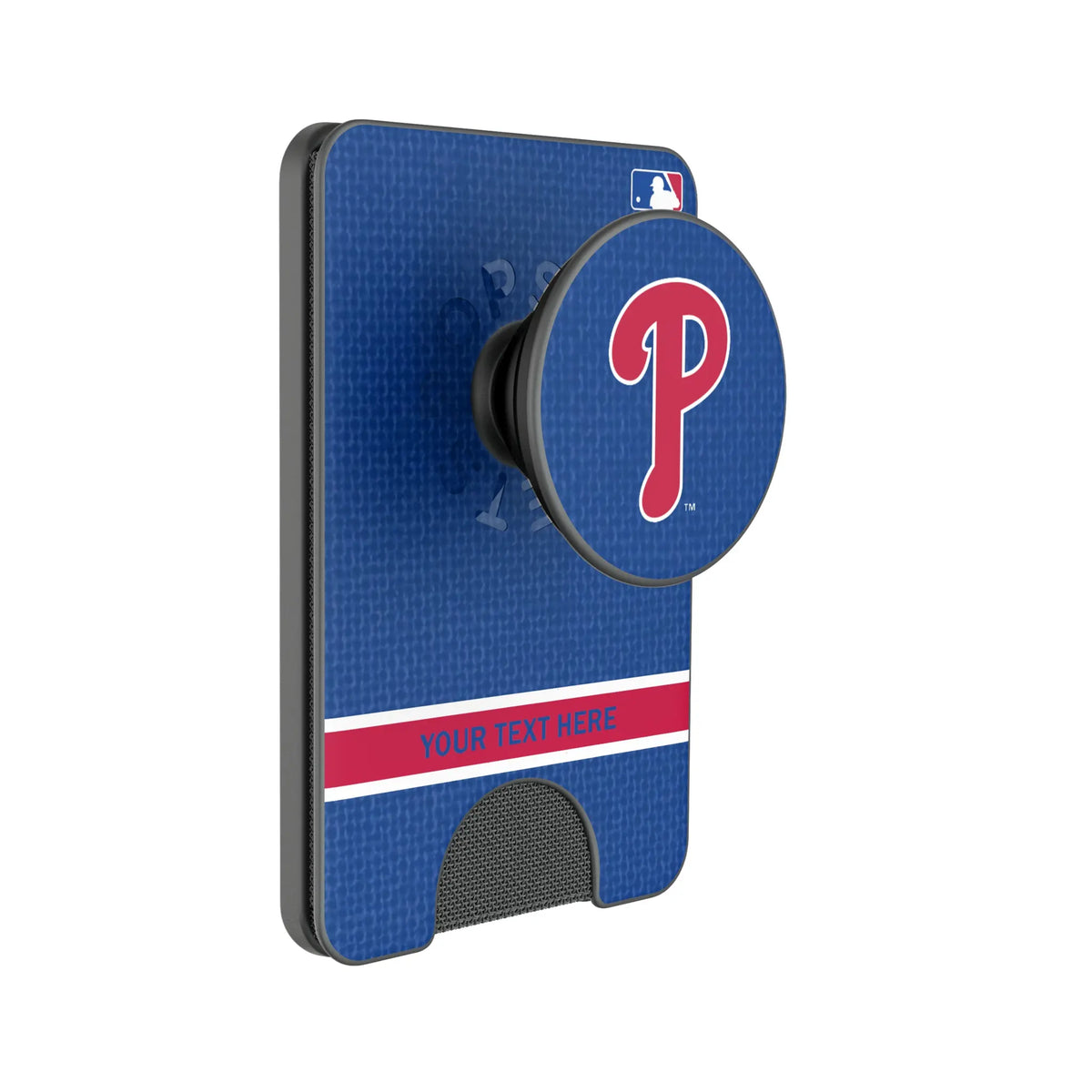Philadelphia Phillies Personalized Endzone Solid Popsockets Wallet Magnetic