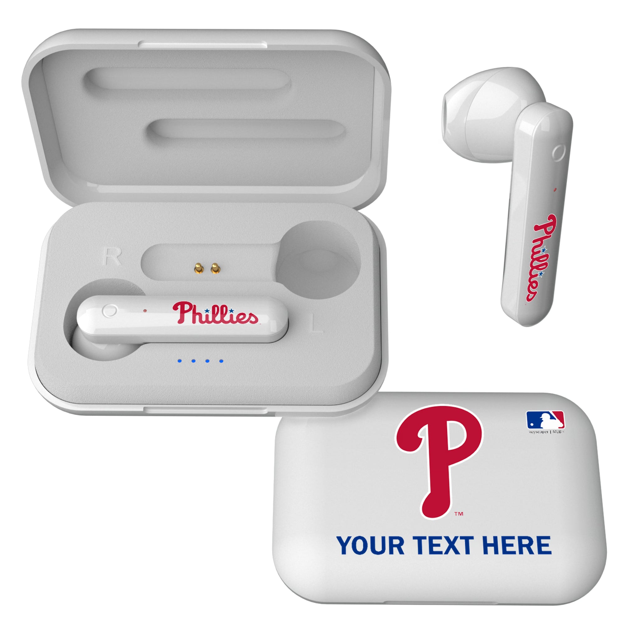 Philadelphia Phillies Personalized Insignia Wireless TWS Earbuds