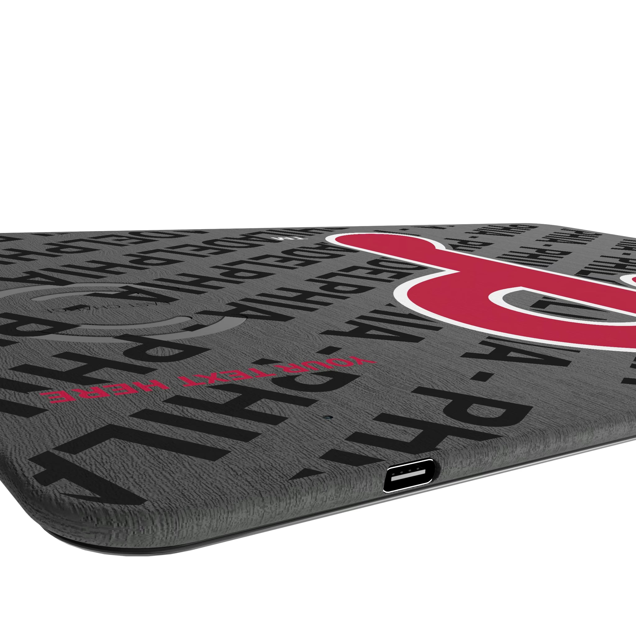 Philadelphia Phillies Personalized Tilt 15-Watt Wireless Charger and Mouse Pad