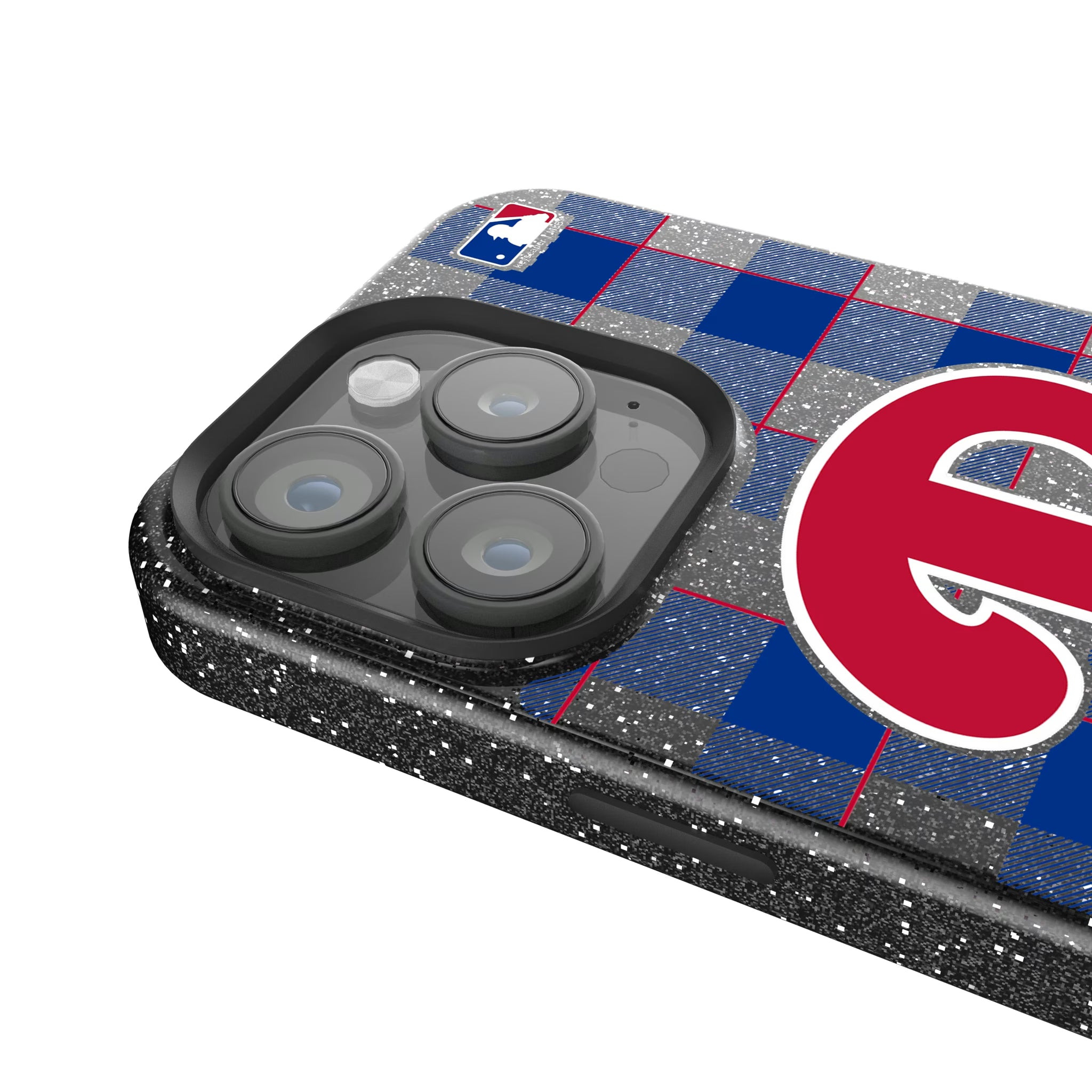 Philadelphia Phillies Plaid iPhone Bling Phone Case for Apple iPhone - Detail