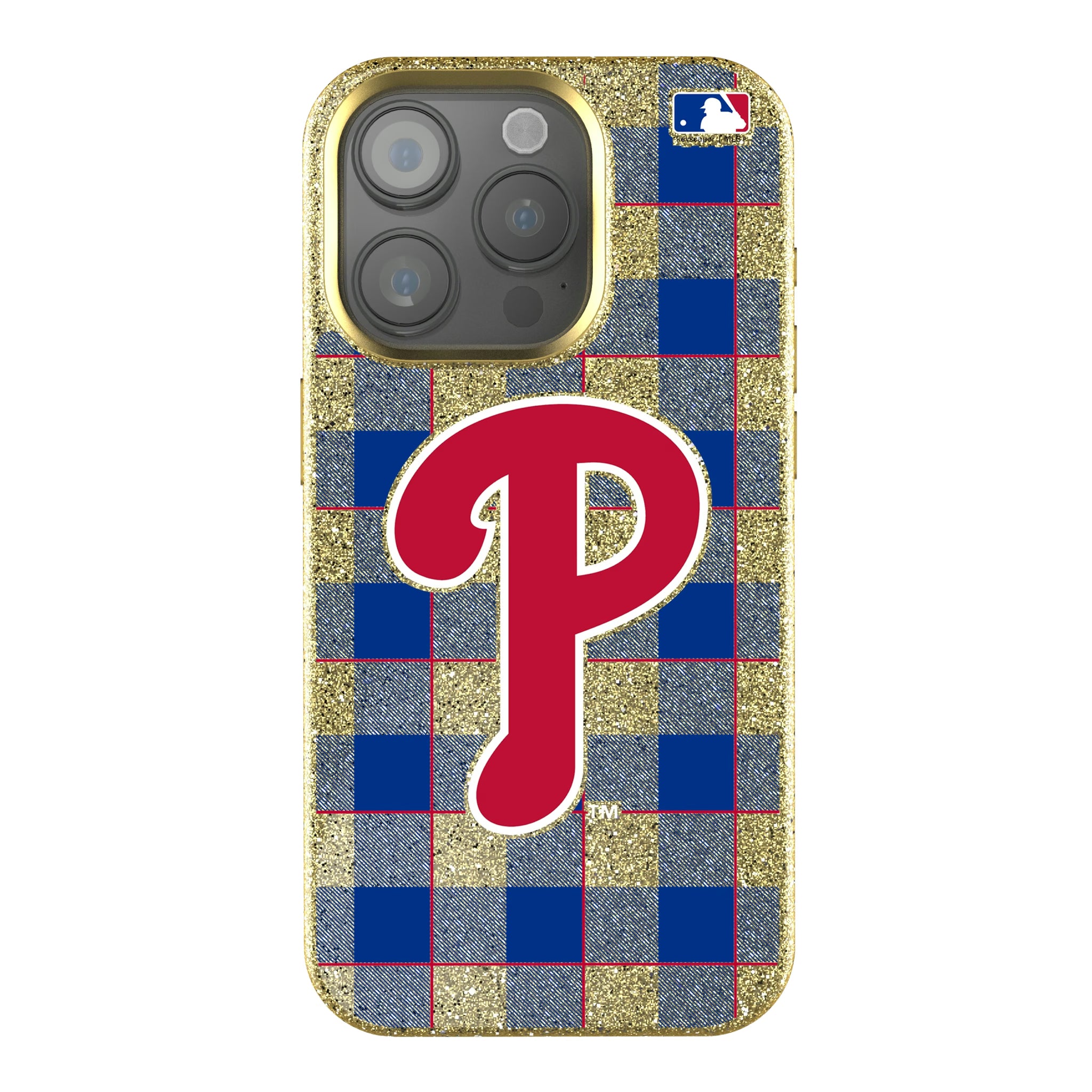 Philadelphia Phillies Plaid iPhone Bling Phone Case for Apple iPhone