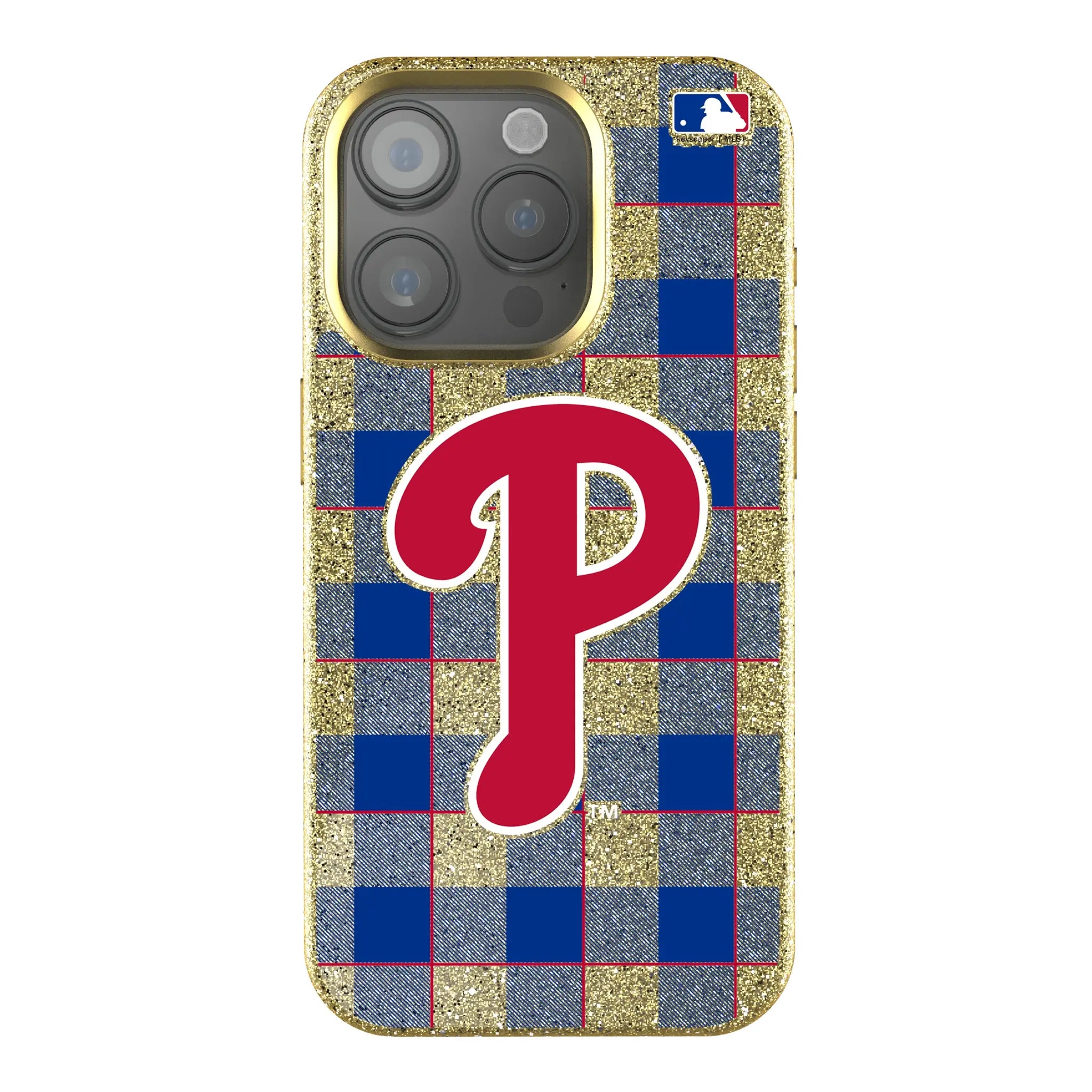 Philadelphia Phillies Plaid iPhone Bling Phone Case for Apple iPhone
