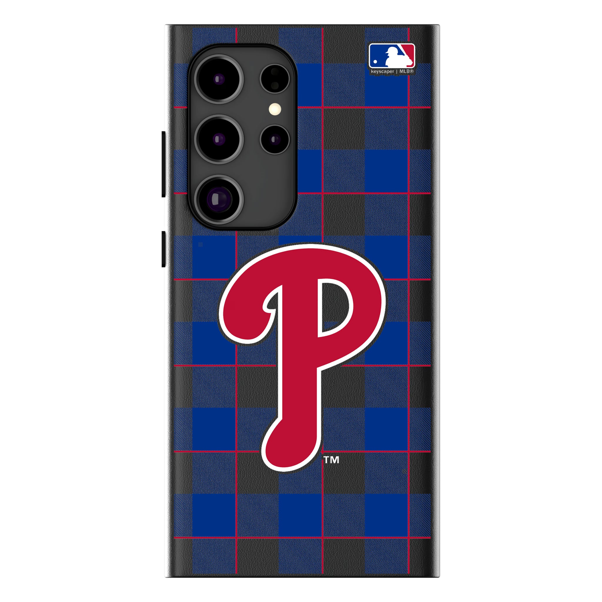 Philadelphia Phillies Plaid Galaxy MagSafe Compatible Phone Case for Samsung Galaxy