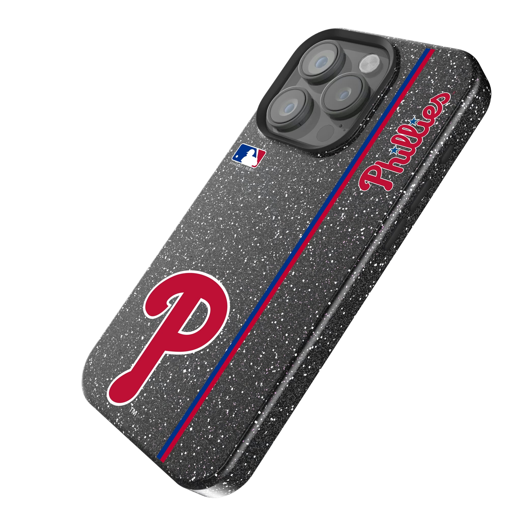 Philadelphia Phillies Sidebar iPhone Bling Phone Case for Apple iPhone - Isometric View