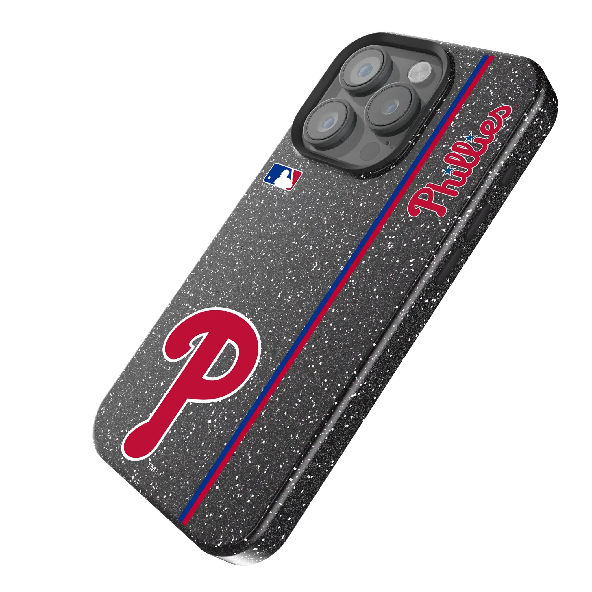 Philadelphia Phillies Sidebar iPhone Bling Phone Case for Apple iPhone - Isometric View