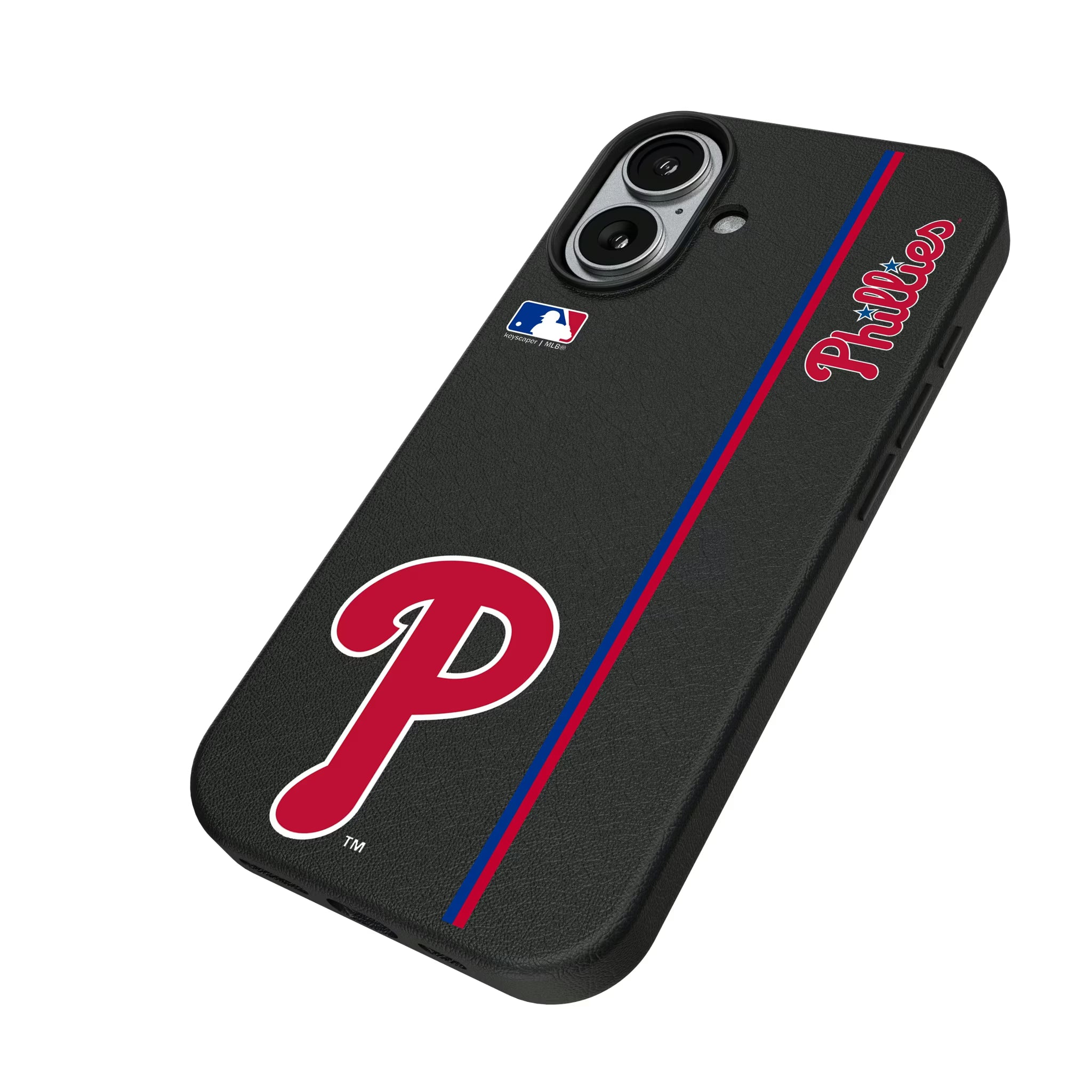 Philadelphia Phillies Sidebar iPhone MagSafe Compatible Phone Case for Apple iPhone - Isometric View#Device_iPhone 17