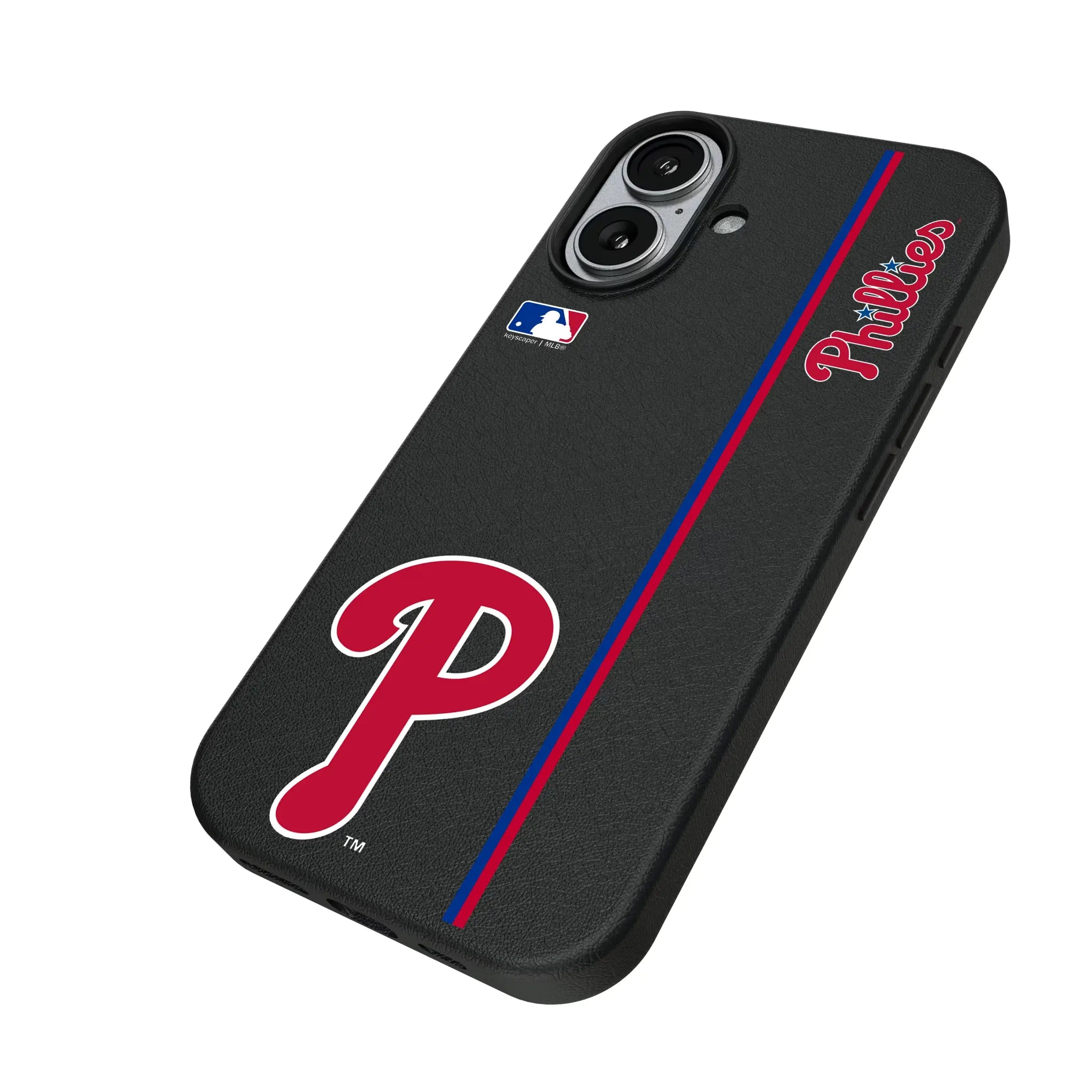 Philadelphia Phillies Sidebar iPhone MagSafe Compatible Phone Case for Apple iPhone - Isometric View#Device_iPhone 17