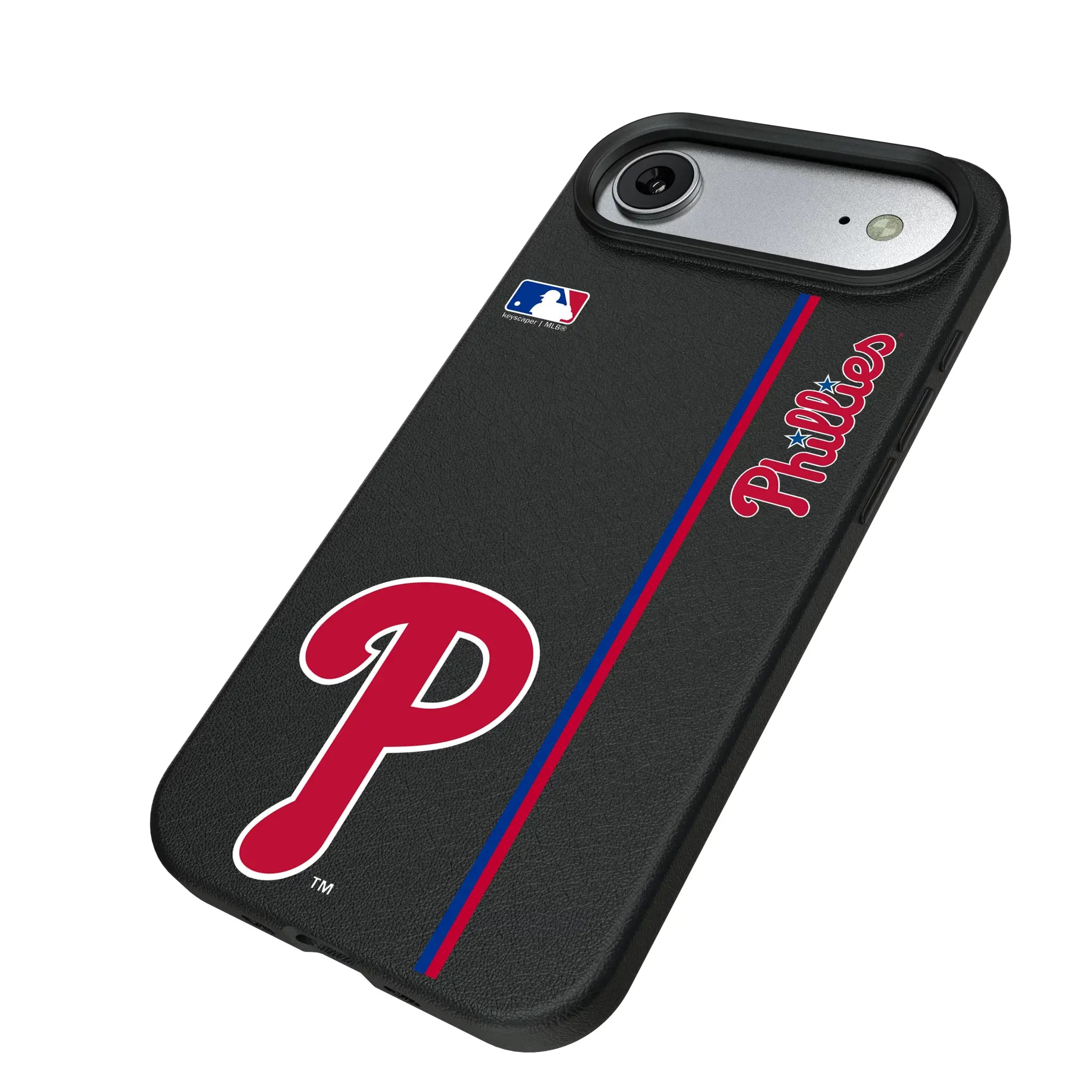 Philadelphia Phillies Sidebar iPhone MagSafe Compatible Phone Case for Apple iPhone - Isometric View#Device_iPhone Air