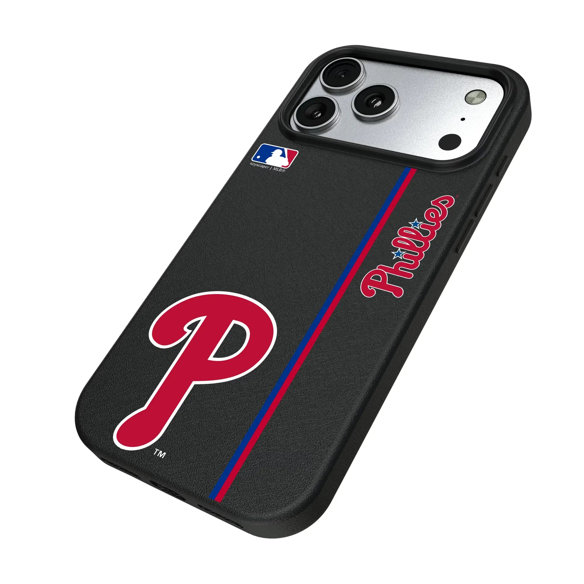 Philadelphia Phillies Sidebar iPhone MagSafe Compatible Phone Case for Apple iPhone - Isometric View#Device_iPhone 17 Pro Max