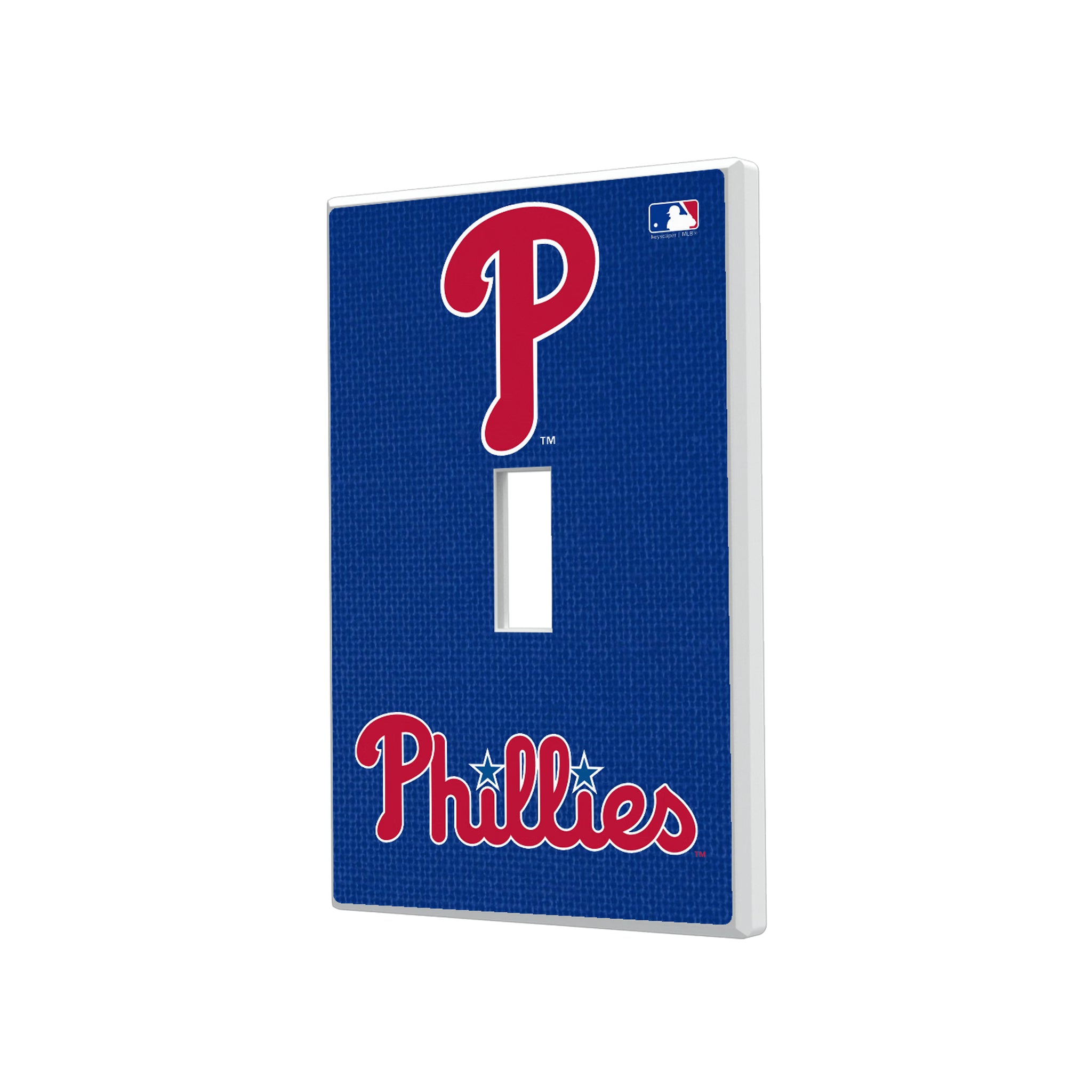 Philadelphia Phillies Solid Hidden-Screw Light Switch Plate#Style_Single Toggle